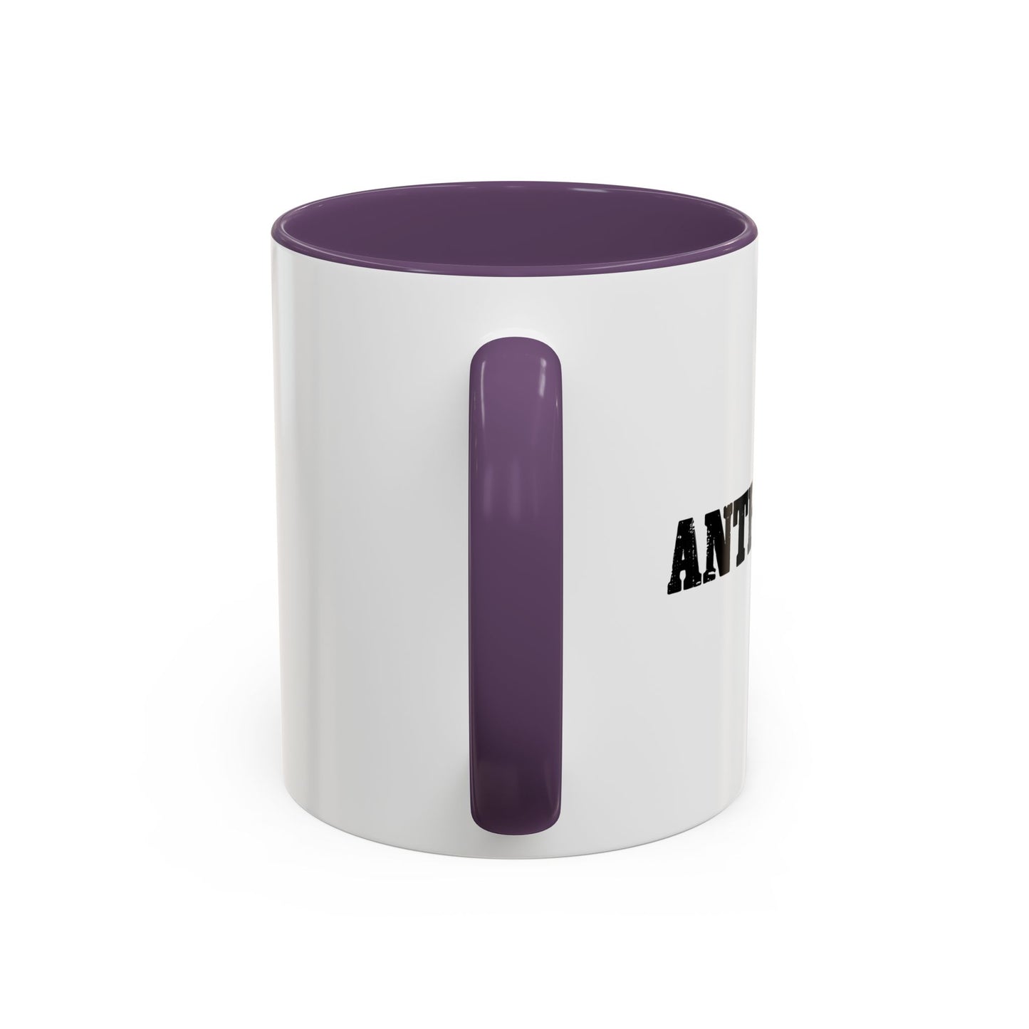 ANTI-SOCIAL Accent BiColor Funny Sarcastic Mug