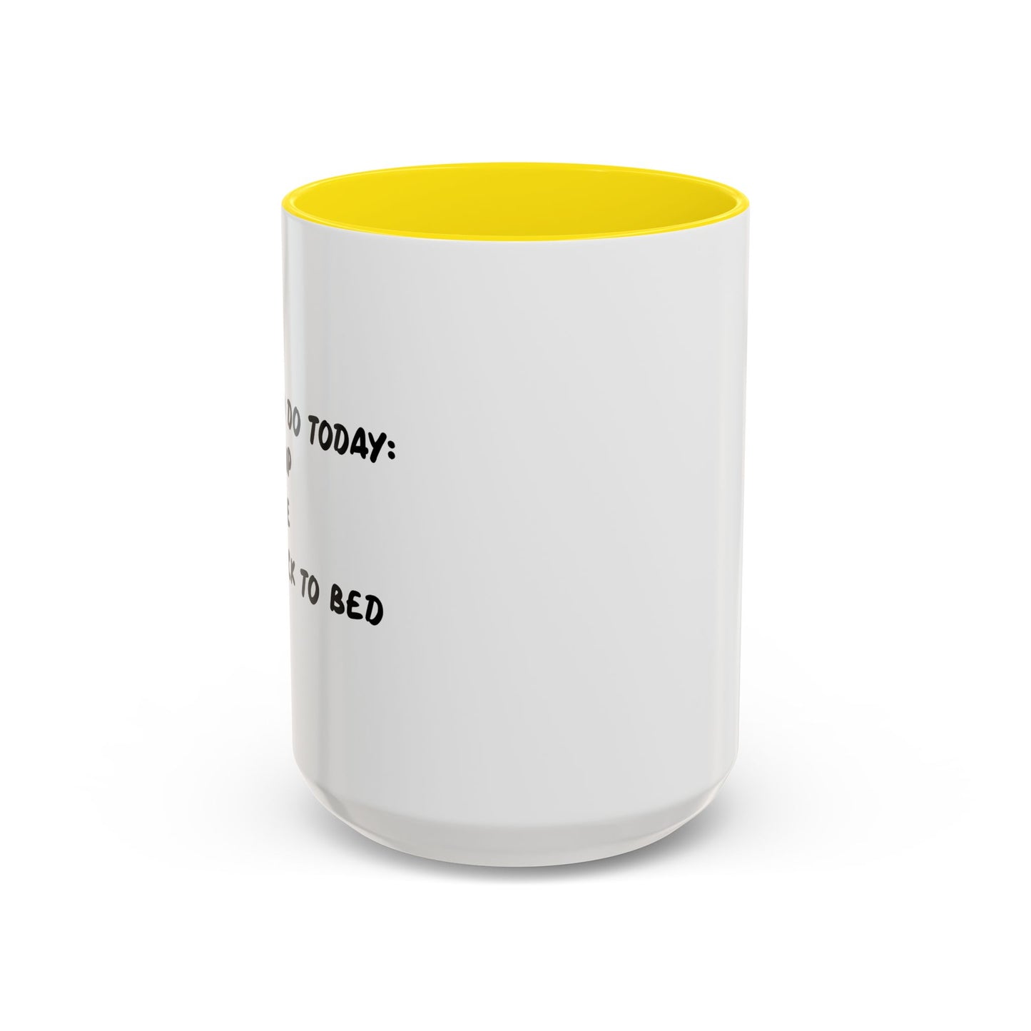 THINGS TO DO TODAY Accent BiColor Funny Sarcastic Mug