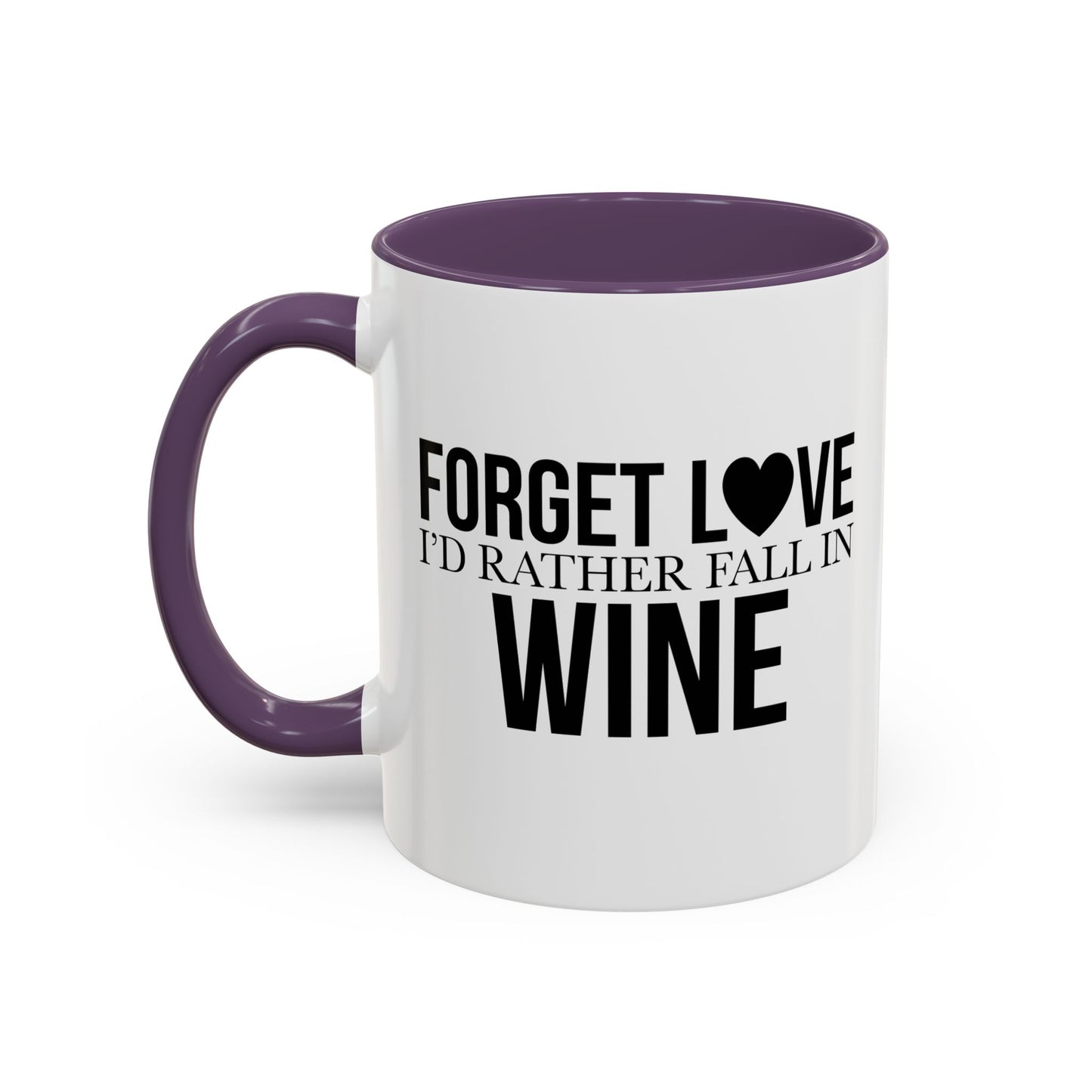 FALL IN WINE Accent BiColor Funny Sarcastic Mug