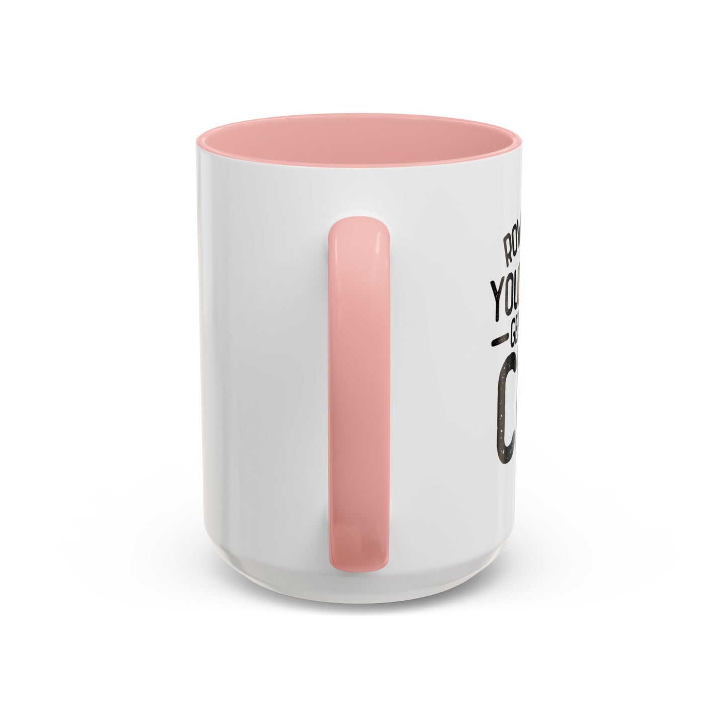 GENTLY OFF A CLIFF Accent BiColor Funny Sarcastic Mug