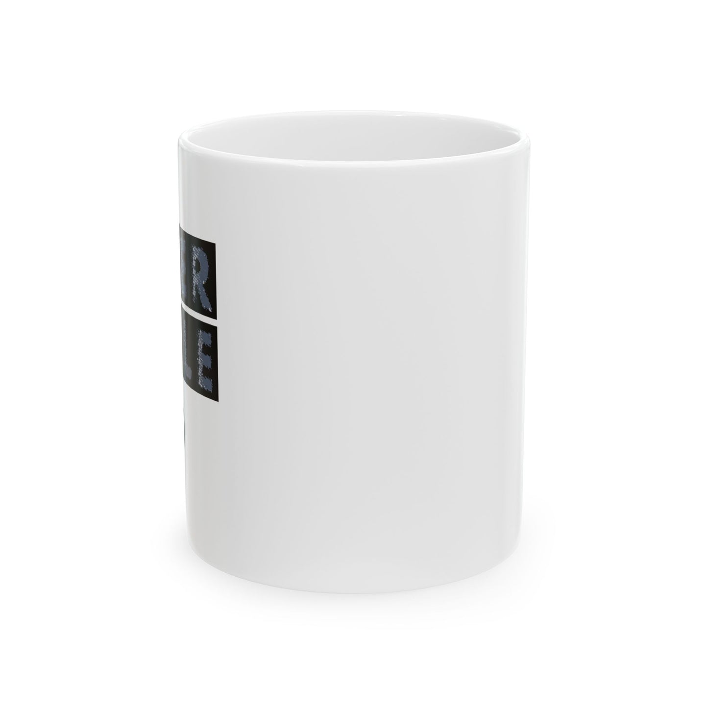 NEVER SETTLE FUNNY SARCASTIC WHITE MUG