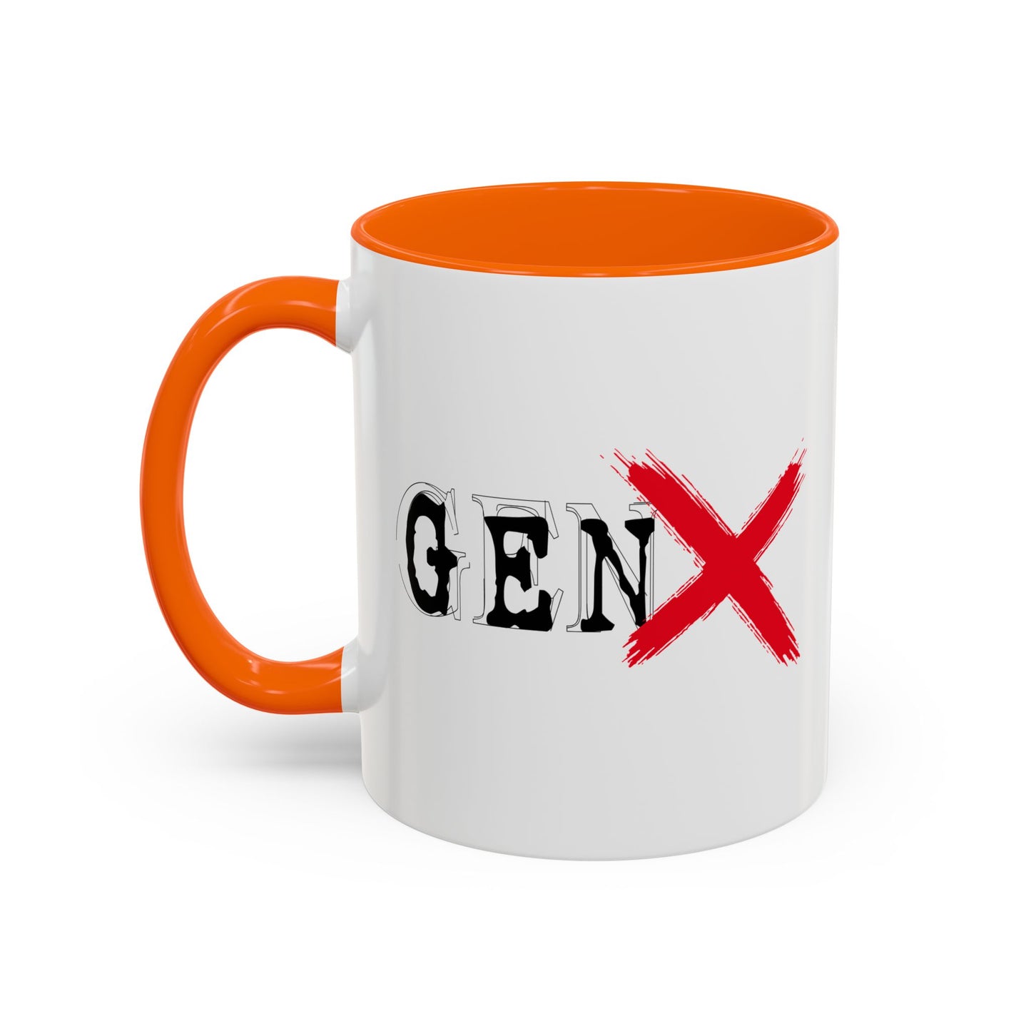 GEN X Accent BiColor Funny Sarcastic Mug