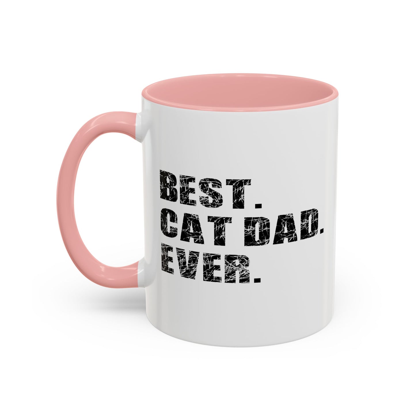 BEST. CAT DAD. EVER. Accent BiColor Mug