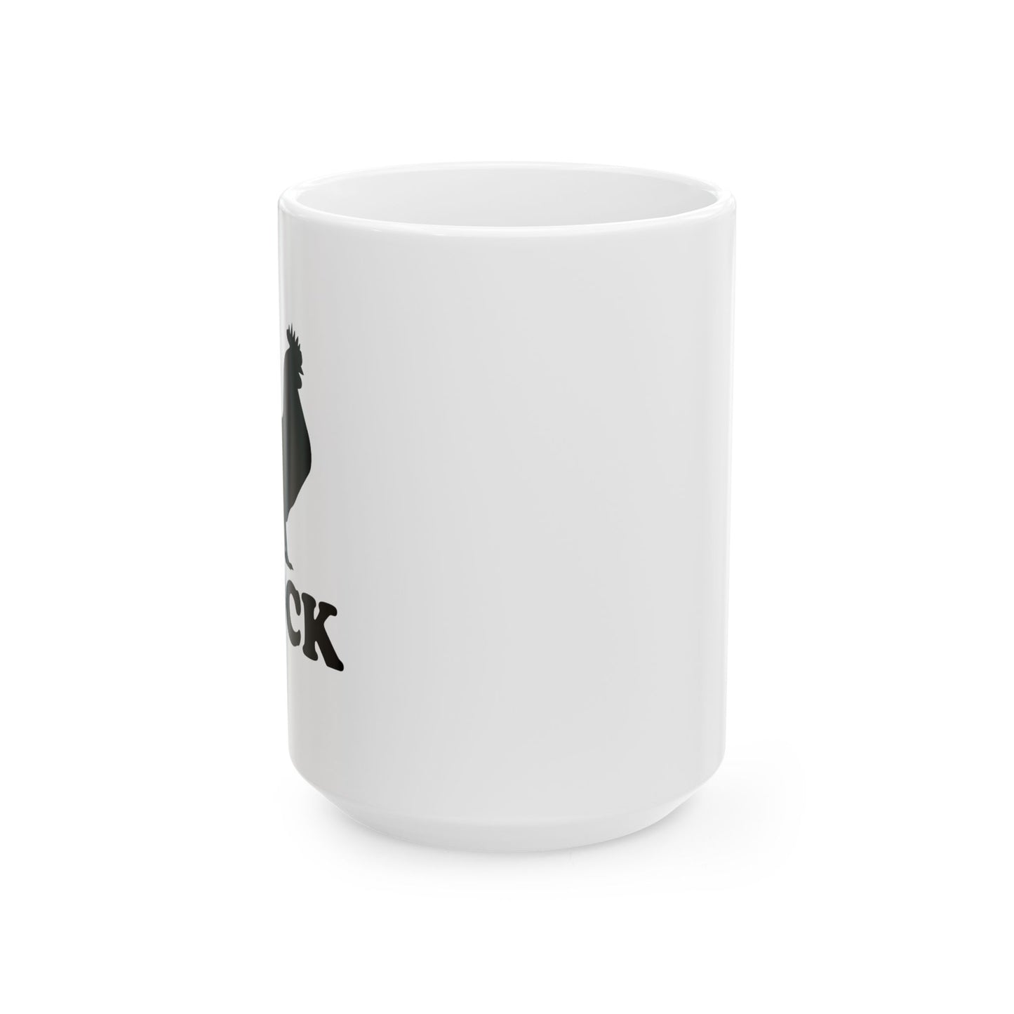 COCK BLOCK FUNNY SARCASTIC WHITE MUG