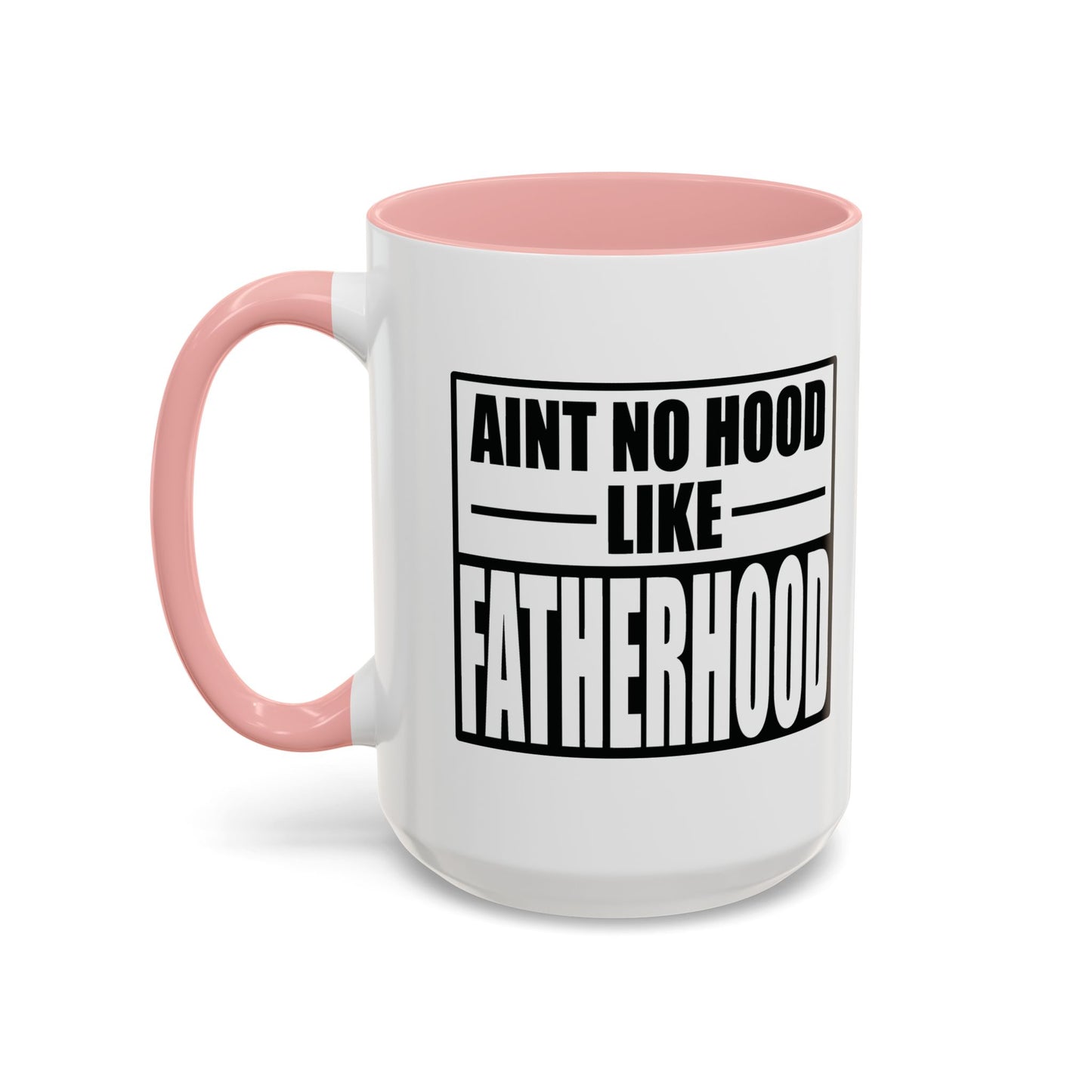 FATHERHOOD Accent BiColor Funny Sarcastic Mug