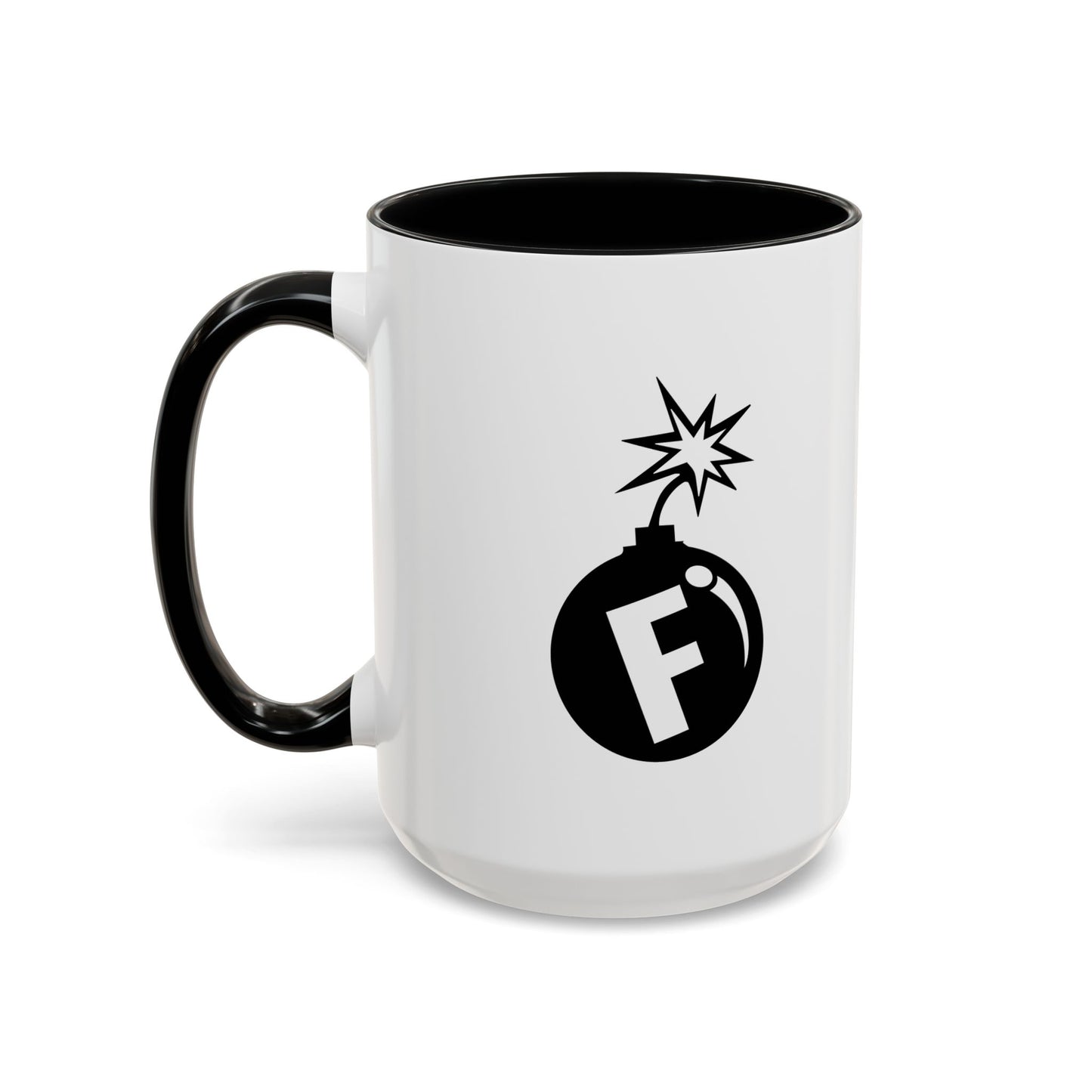 F BOMB Accent BiColor Funny Sarcastic Mug