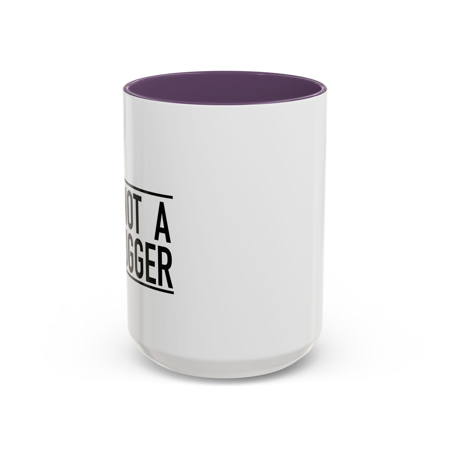 NOT A HUGGER Accent BiColor Funny Sarcastic Mug