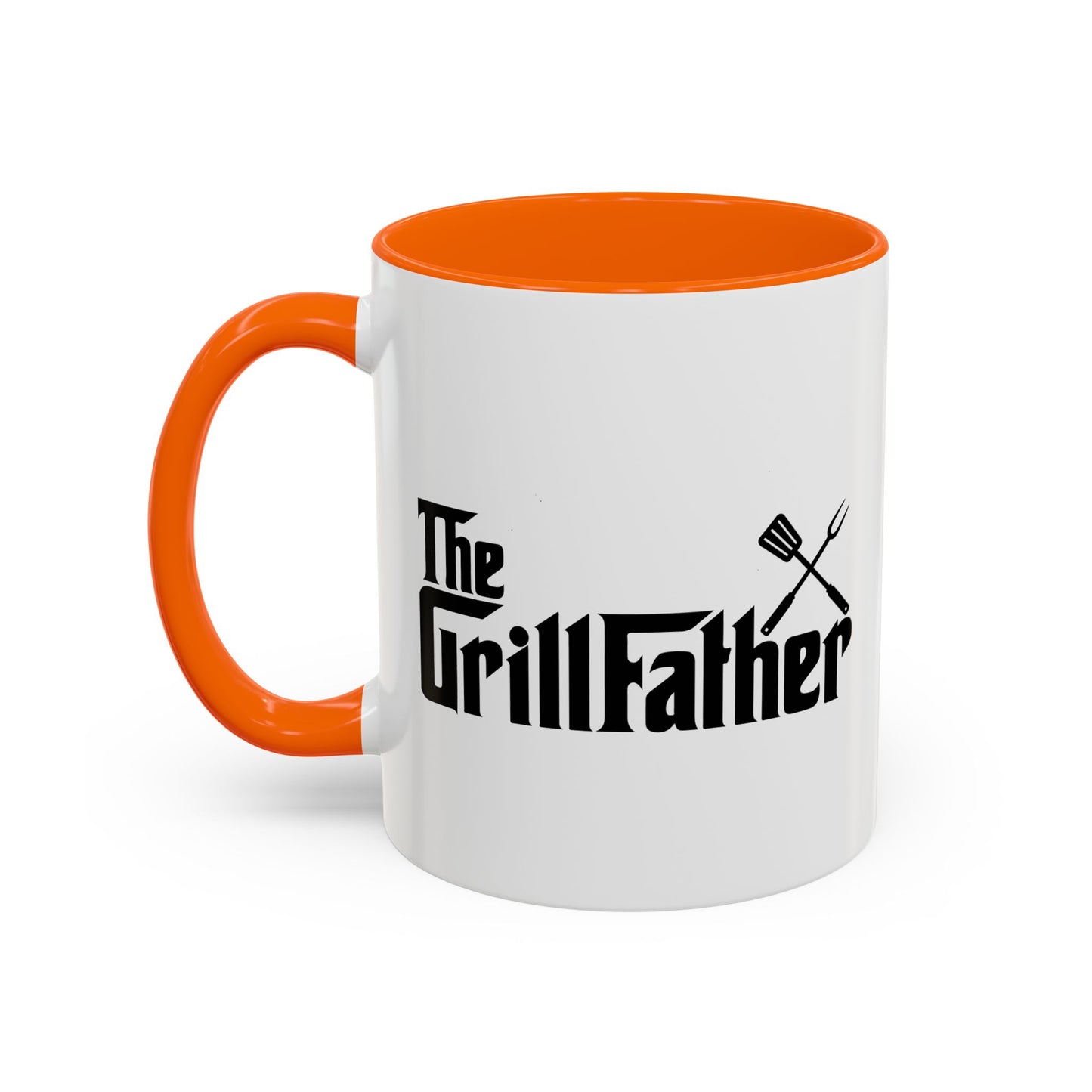 THE GRILLFATHER Accent BiColor Funny Sarcastic Mug