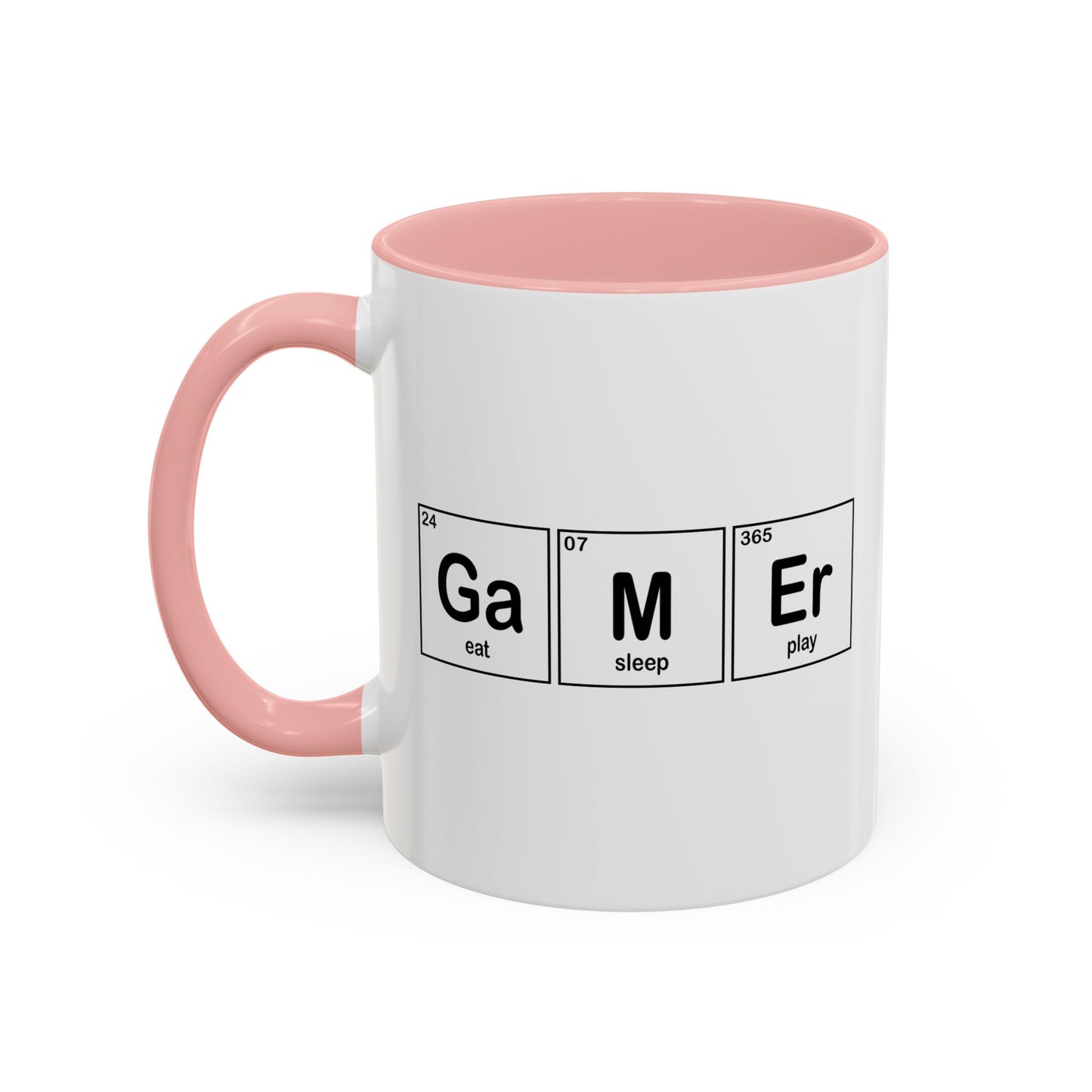 GAMER... EAT, SLEEP, PLAY Accent BiColor Funny Sarcastic Mug