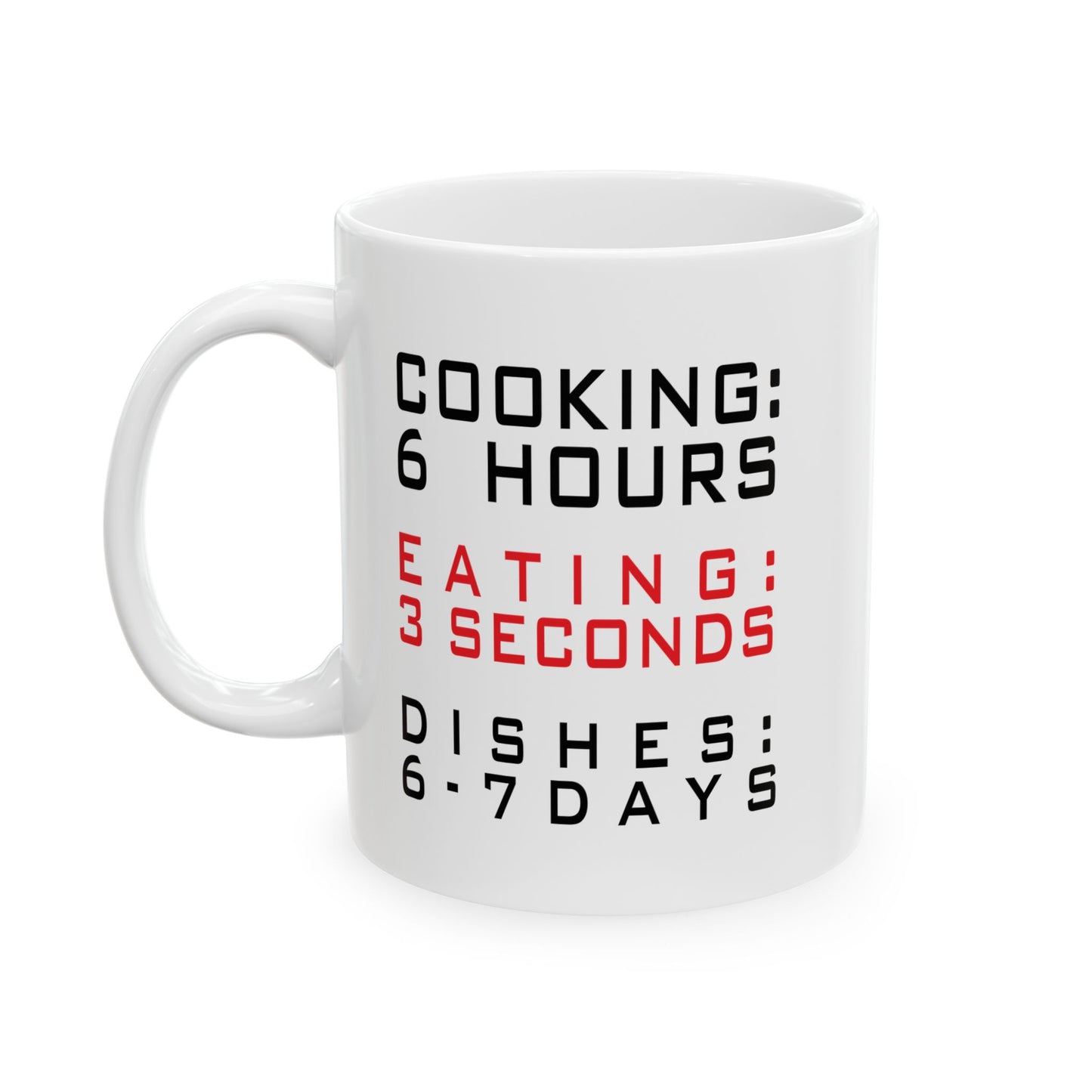 6-7 DAYS FUNNY SARCASTIC WHITE MUG