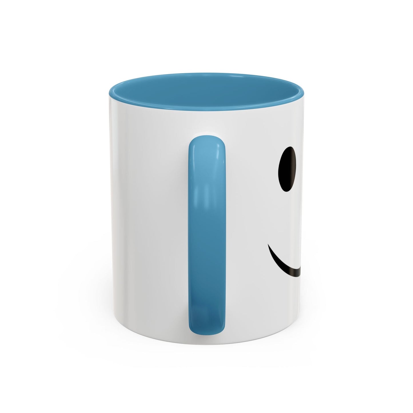 HAPPY SMILE Accent BiColor Funny Sarcastic Mug