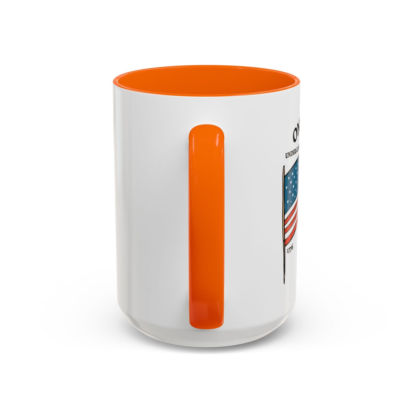 ONE NATION UNDER CANADA ABOVE MEXICO Accent BiColor Funny Sarcastic Mug