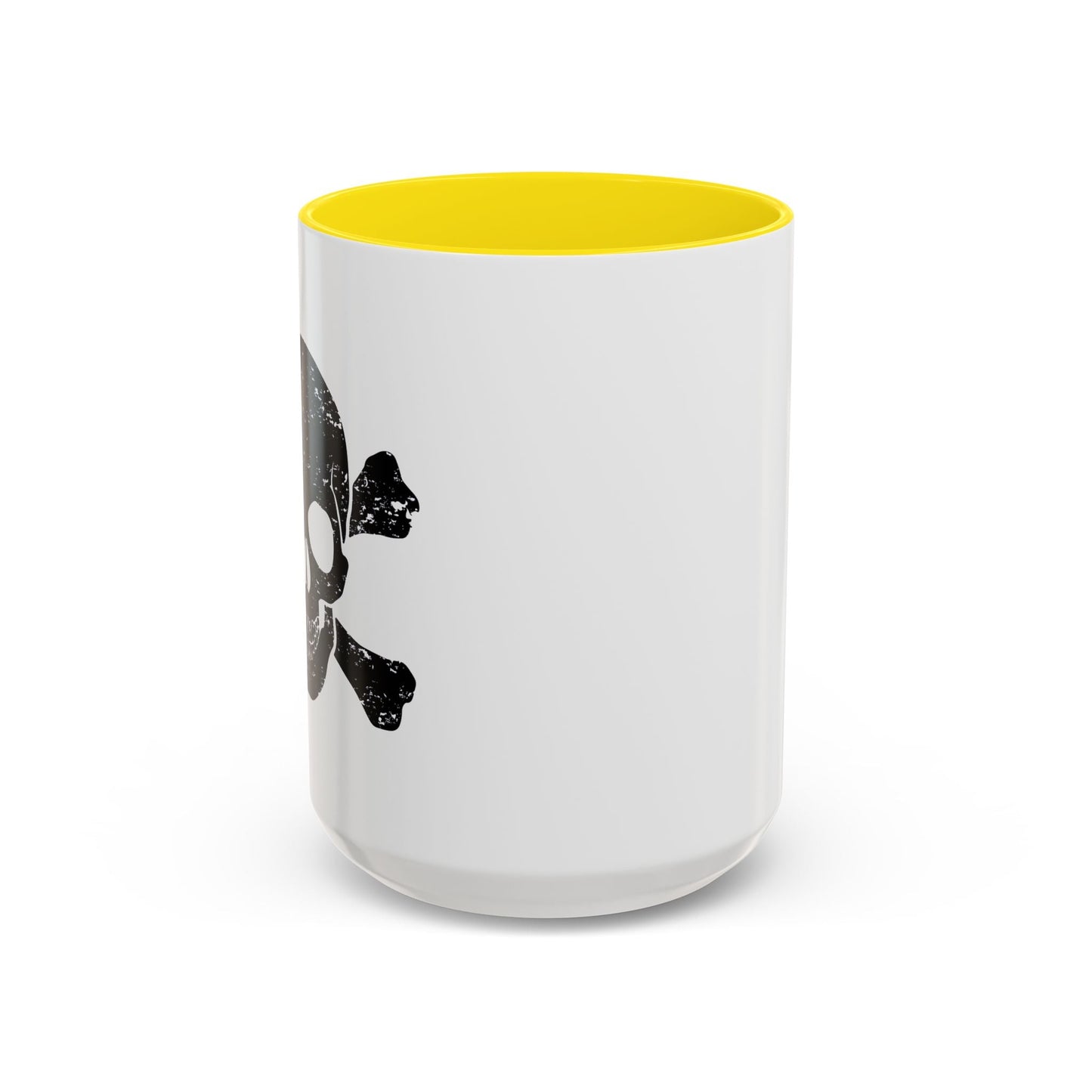 SKULL HEAD BONES Accent BiColor Funny Sarcastic Mug