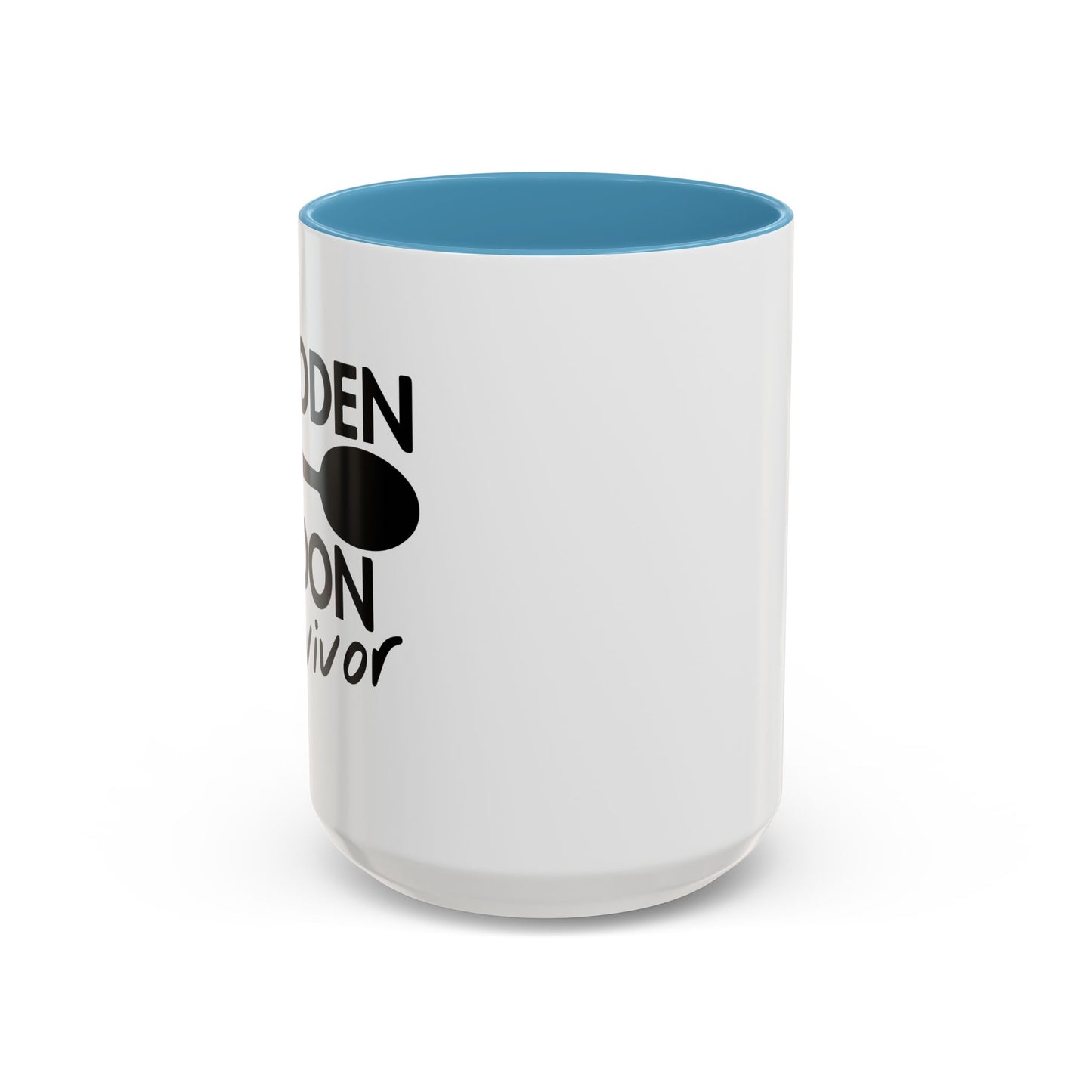 WOODEN SPOON SURVIVOR Accent BiColor Funny Sarcastic Mug