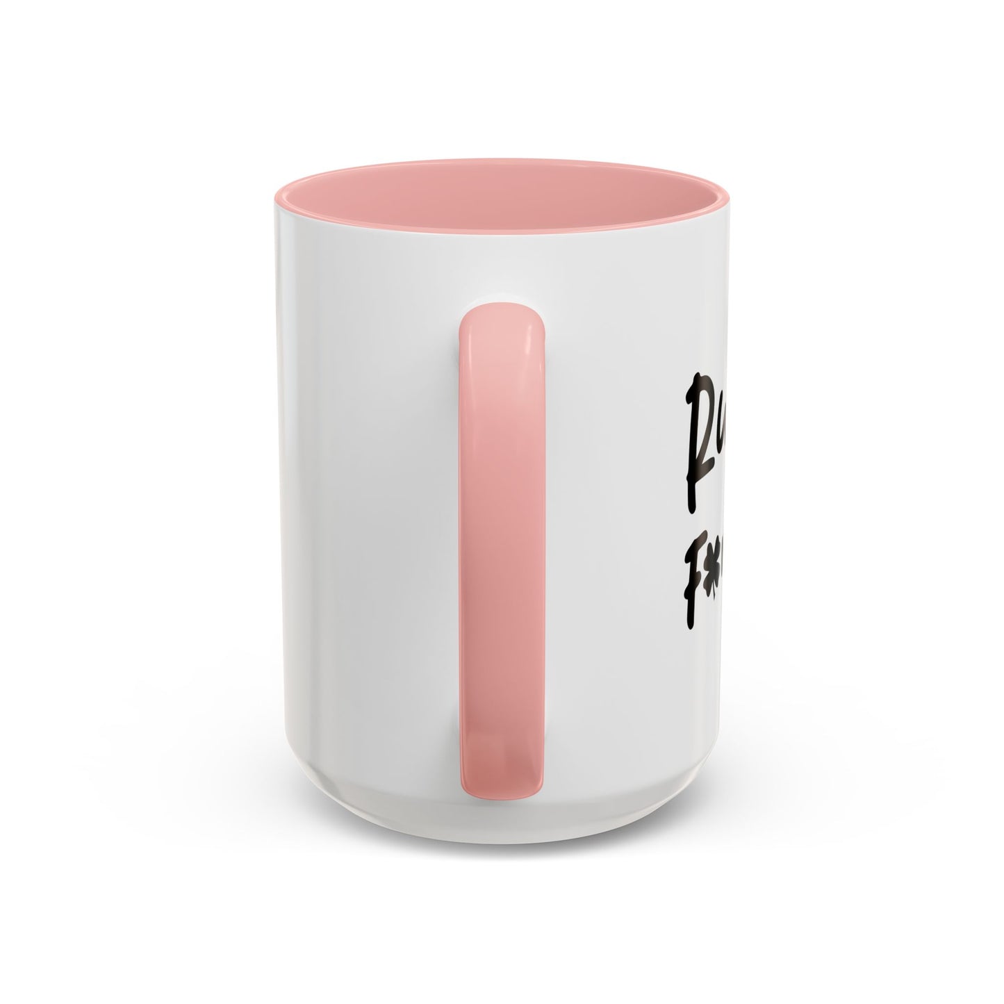 RUB ME FOR LUCK Accent BiColor Funny Sarcastic Mug