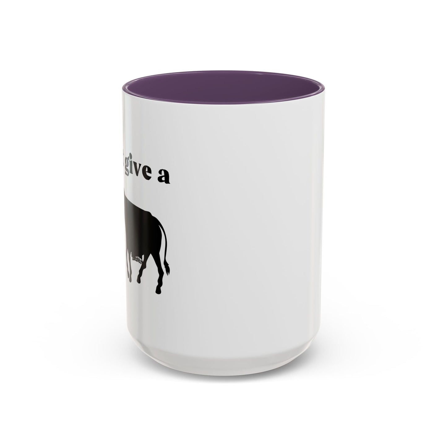 I Don't Give A Rats Ass Accent BiColor Funny Sarcastic Mug