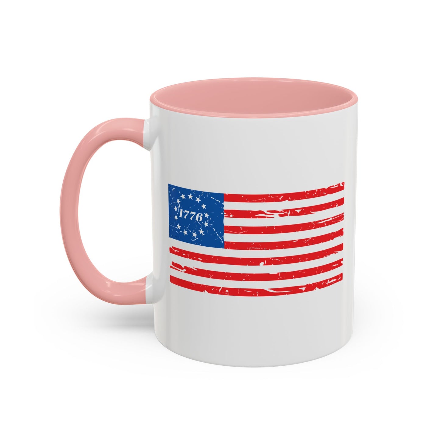 BETSY FLAG 1776 Accent BiColor Funny Sarcastic Mug