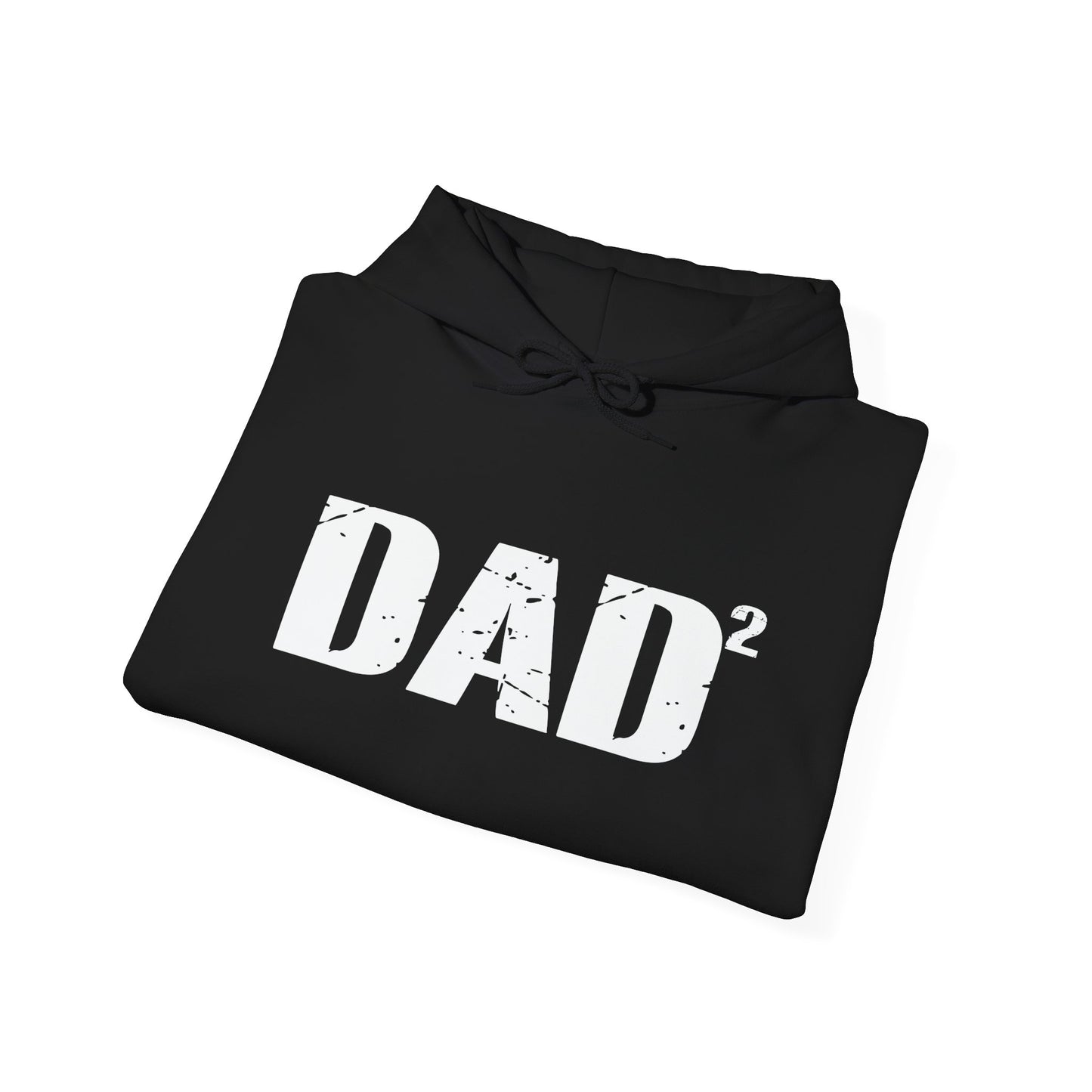 DAD x2 - Premium Unisex Funny Sarcastic Black Hoodie Sweatshirt