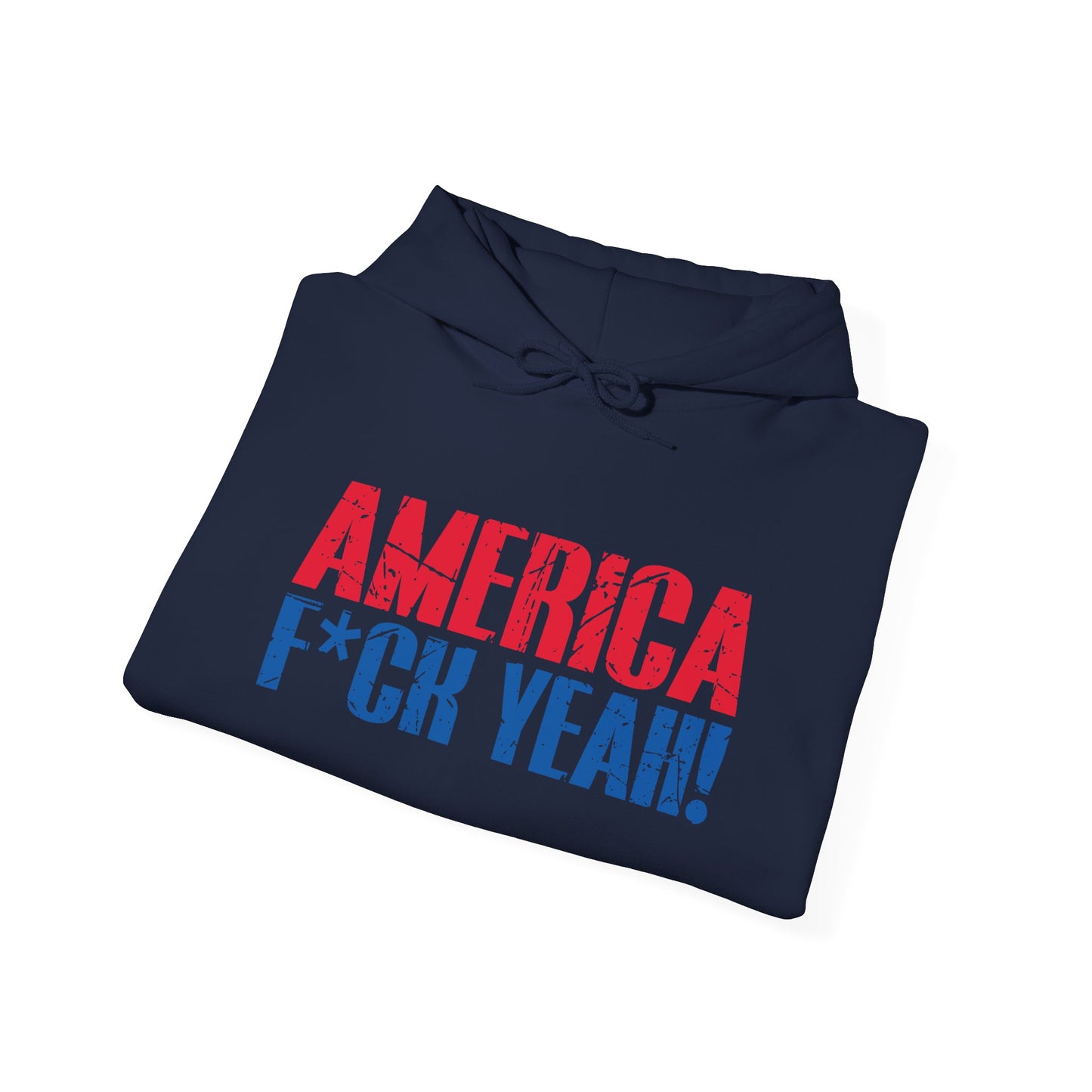 AMERICA FUCK - Premium Unisex Funny Sarcastic Black Hoodie Sweatshirt