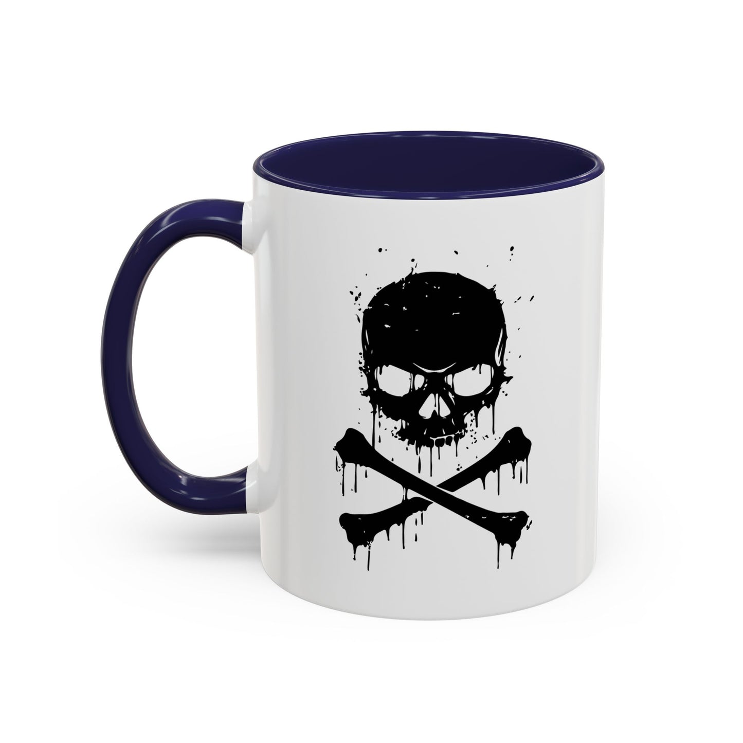 DRIP SKULL Accent BiColor Funny Sarcastic Mug