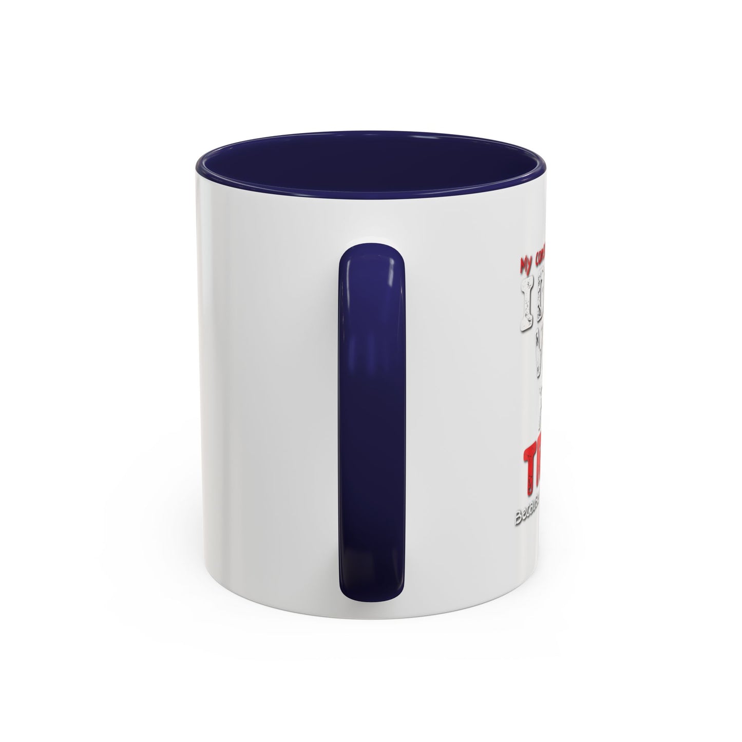 I DIDN'T VOTE FOR TRUMP Accent BiColor Funny Sarcastic Mug