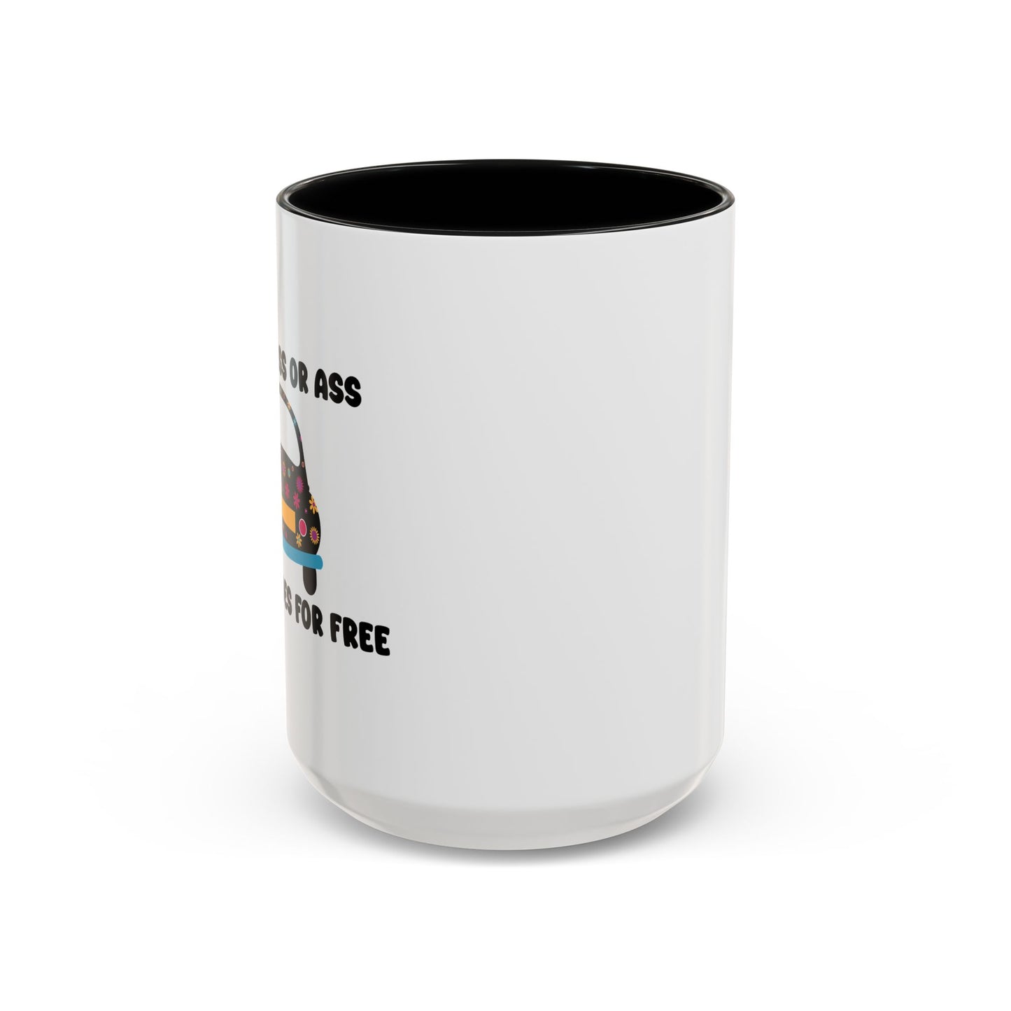 NO ONE RIDES 4 FREE Accent BiColor Funny Sarcastic Mug