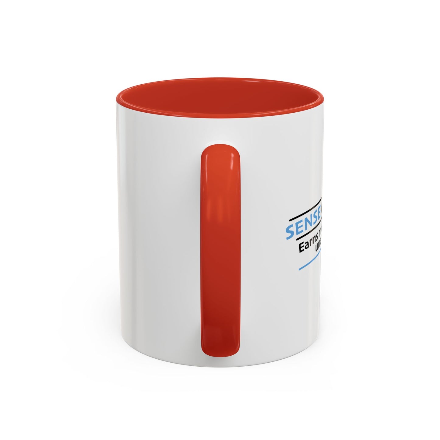 MY SENSE OF HUMOR Accent BiColor Funny Sarcastic Mug