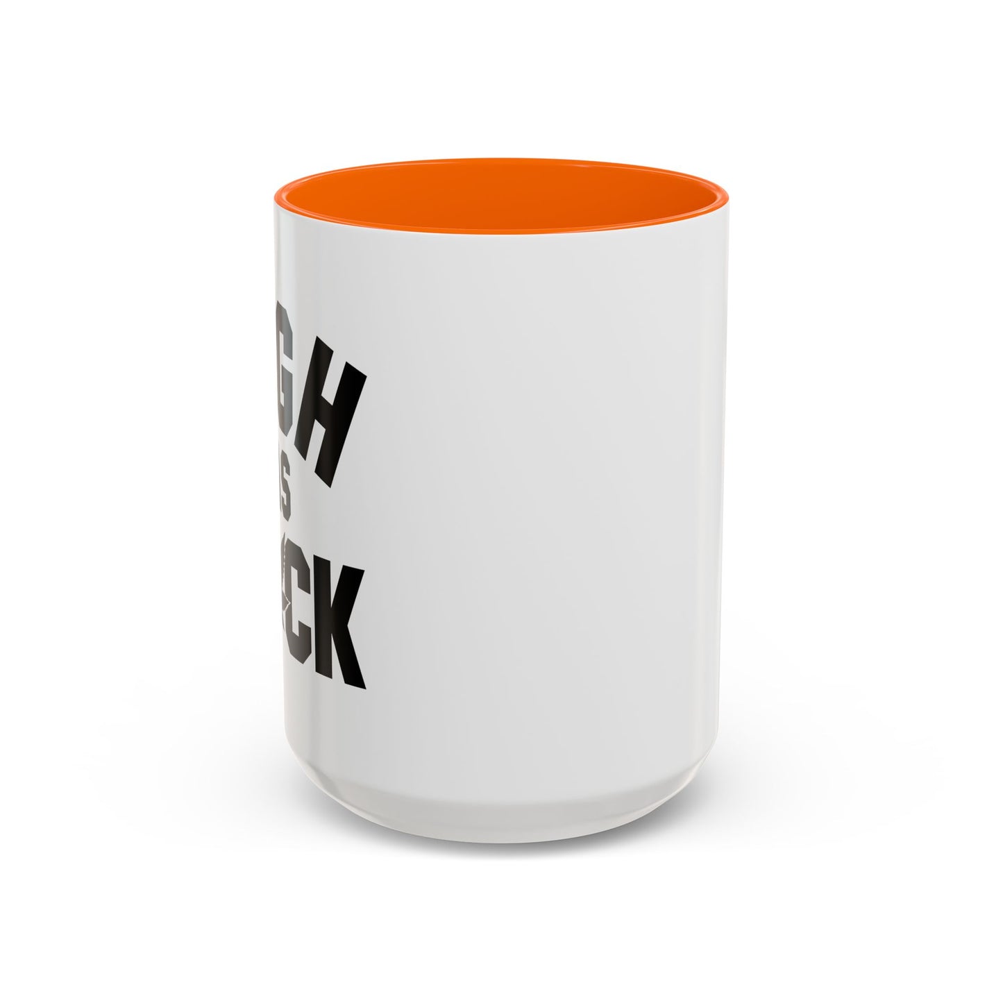 HIGH AS FUCK Accent BiColor Funny Sarcastic Mug