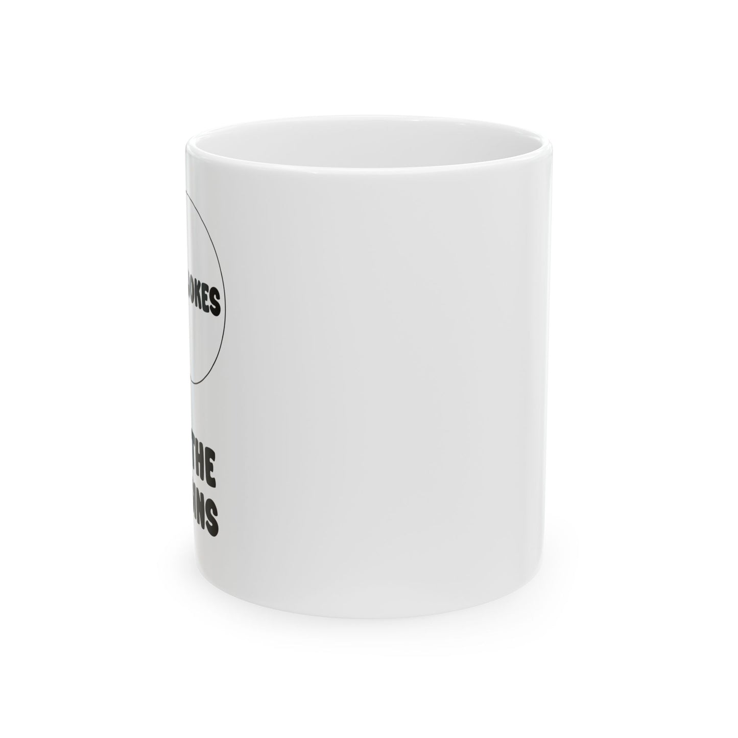 DAD JOKES WHERE THE FUN BEGINS FUNNY SARCASTIC WHITE MUG