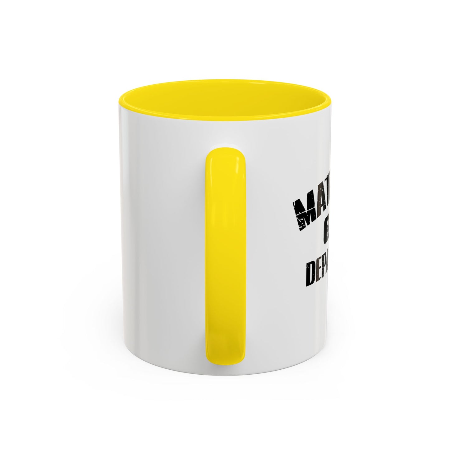 MATHLETIC DEPARTMENT Accent BiColor Funny Sarcastic Mug