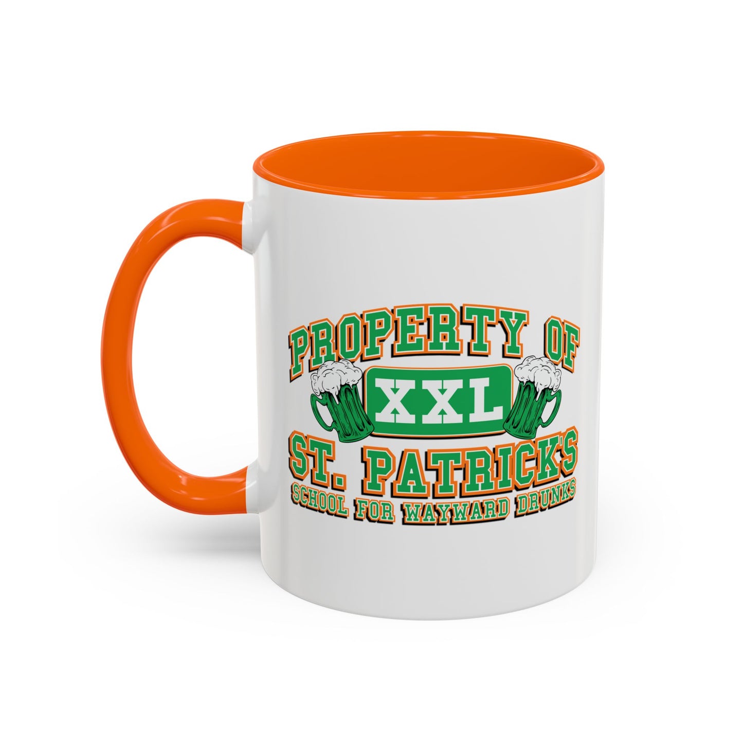 PROPERTY OF ST. PATRICKS Accent BiColor Funny Sarcastic Mug