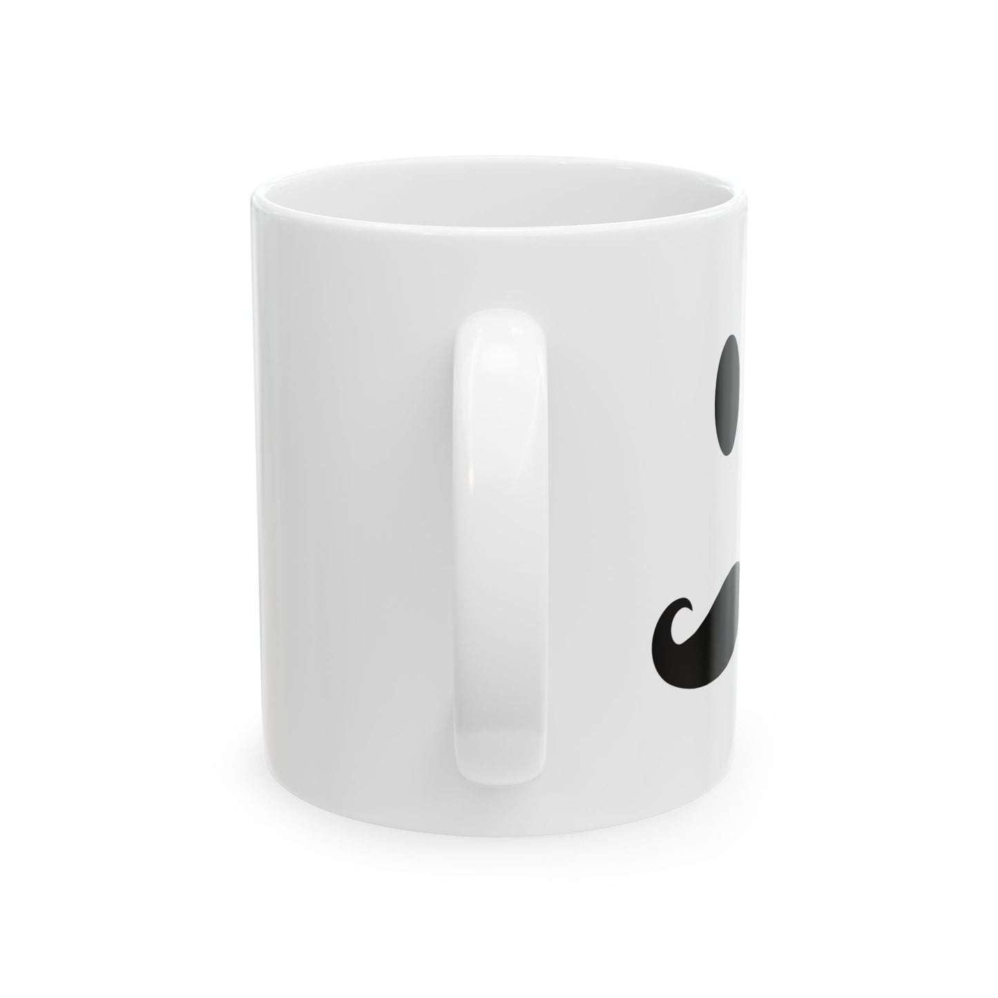 MOUSTACHE SMILE FUNNY SARCASTIC MUG