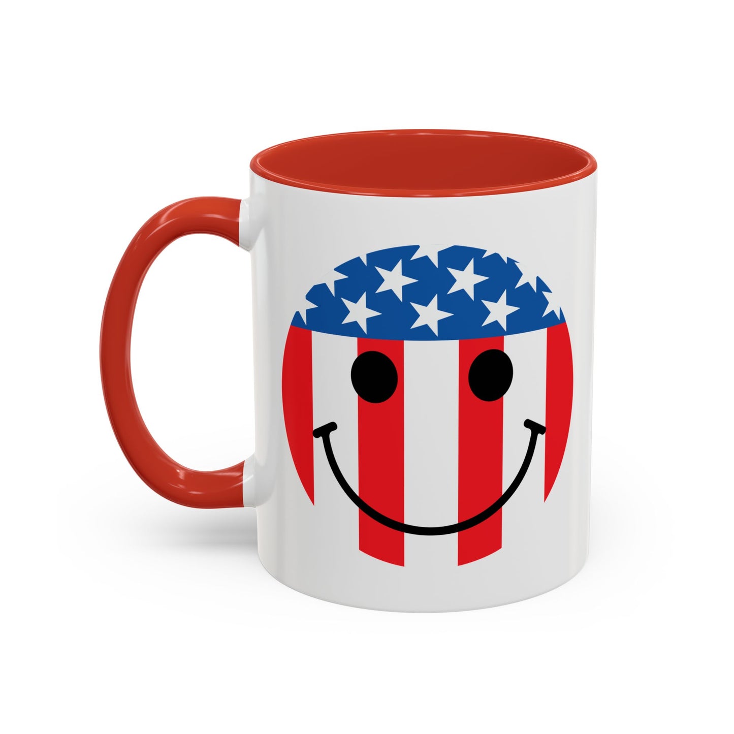 USA SMILY FLAG Accent BiColor Funny Sarcastic Mug