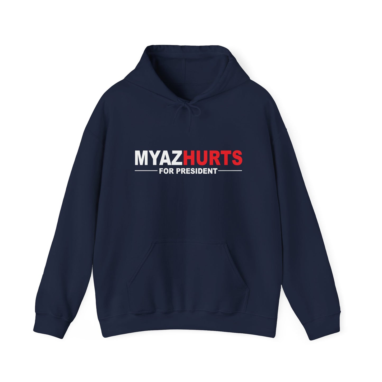 MYAZHURTS FOR PRESIDENT - Premium Unisex Funny Sarcastic Black Hoodie Sweatshirt