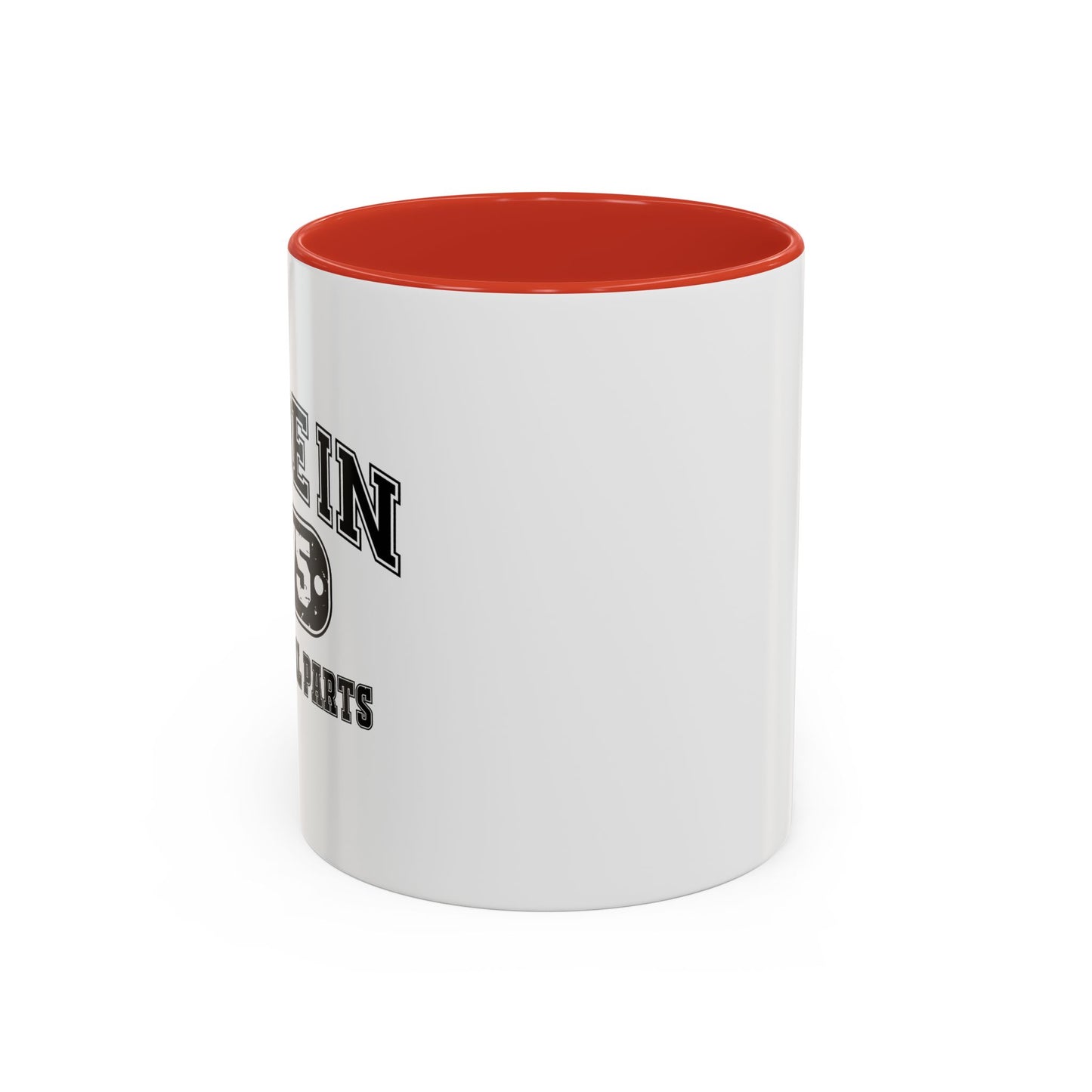 MADE IN 1975 Accent BiColor Funny Sarcastic Mug