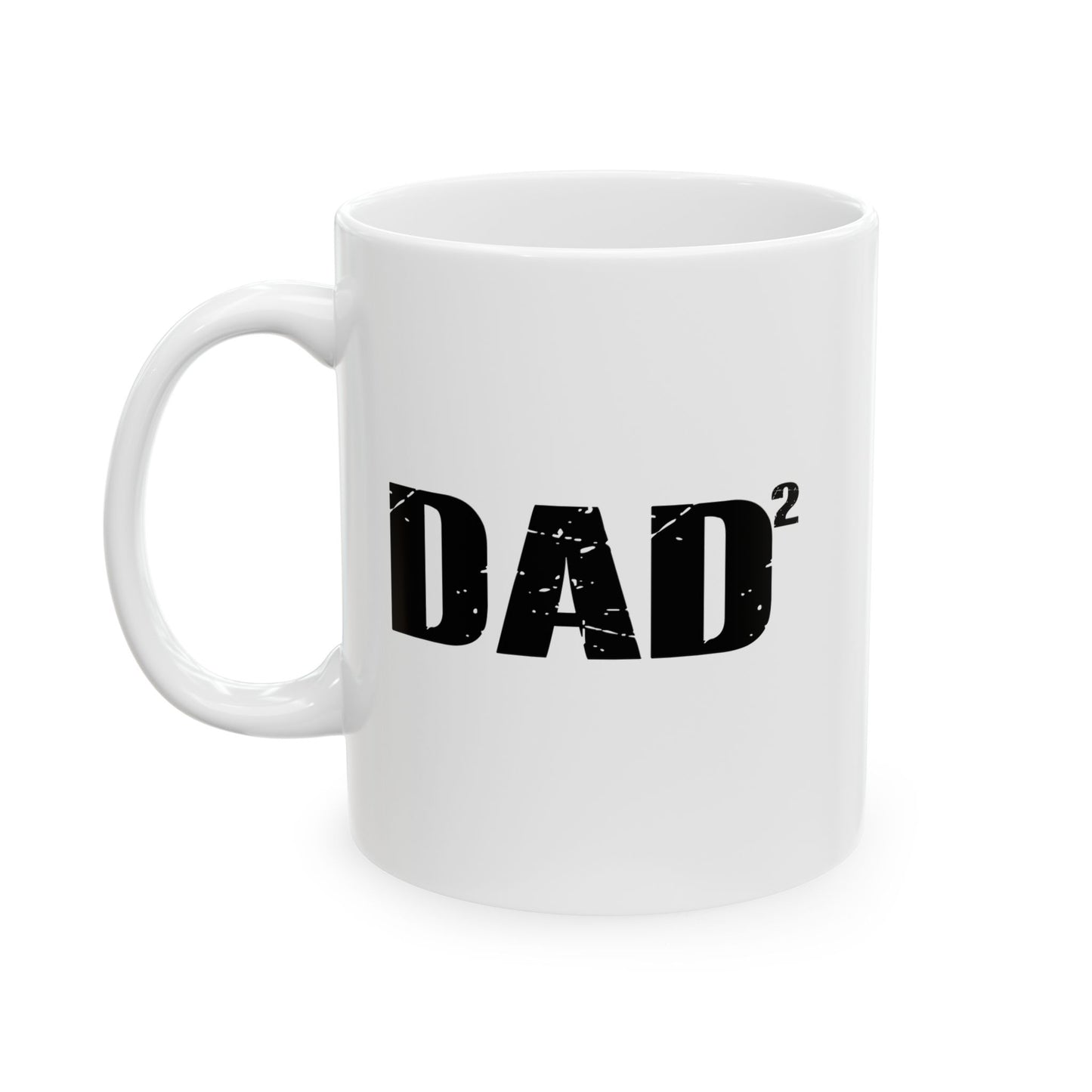 DAD X2 WHITE MUG