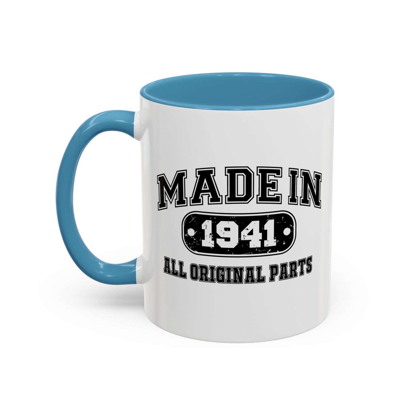 MADE IN 1941 Accent BiColor Funny Sarcastic Mug