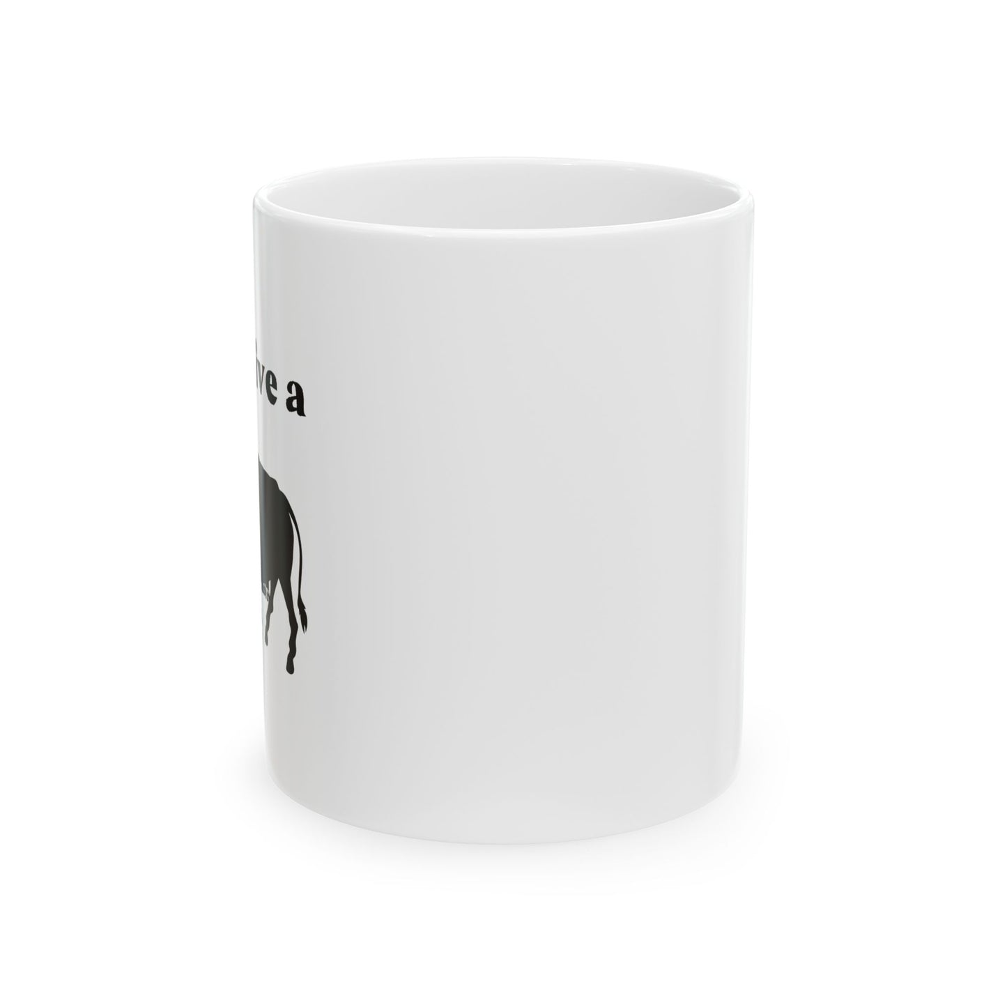 I Don't Give A Rats Ass Funny Sarcastic White Mug