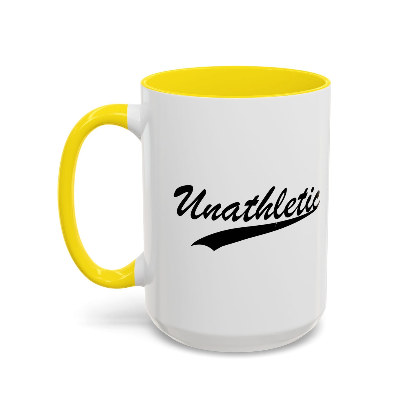 UNATHLETIC Accent BiColor Funny Sarcastic Mug