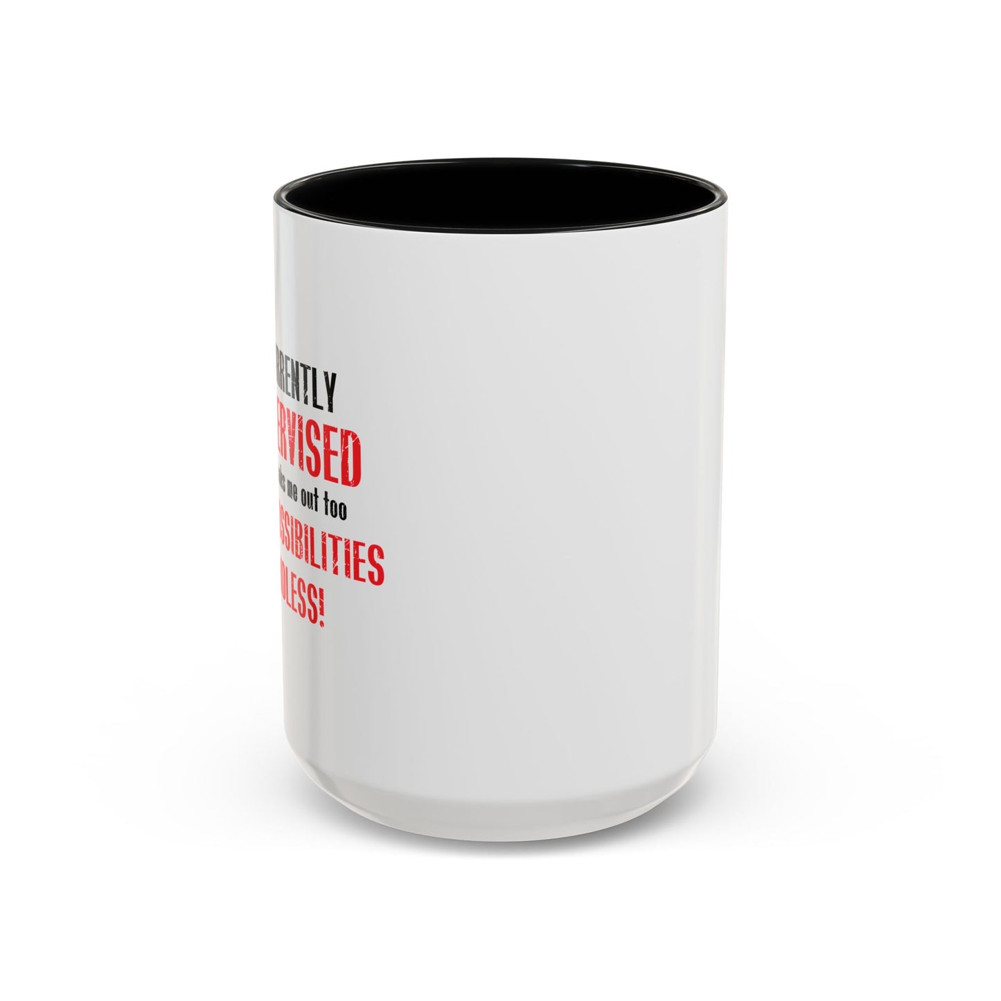 THE POSSIBILITIES ENDLESS Accent BiColor Funny Sarcastic Mug