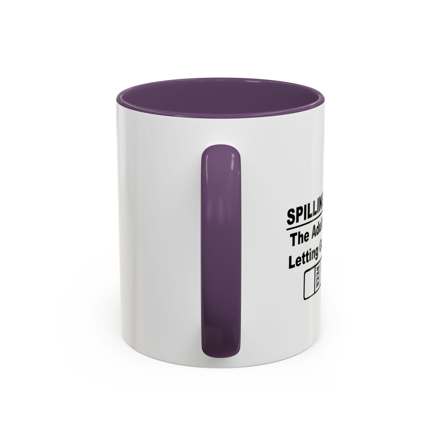 LETTING GO OF A BALLOON Accent BiColor Funny Sarcastic Mug