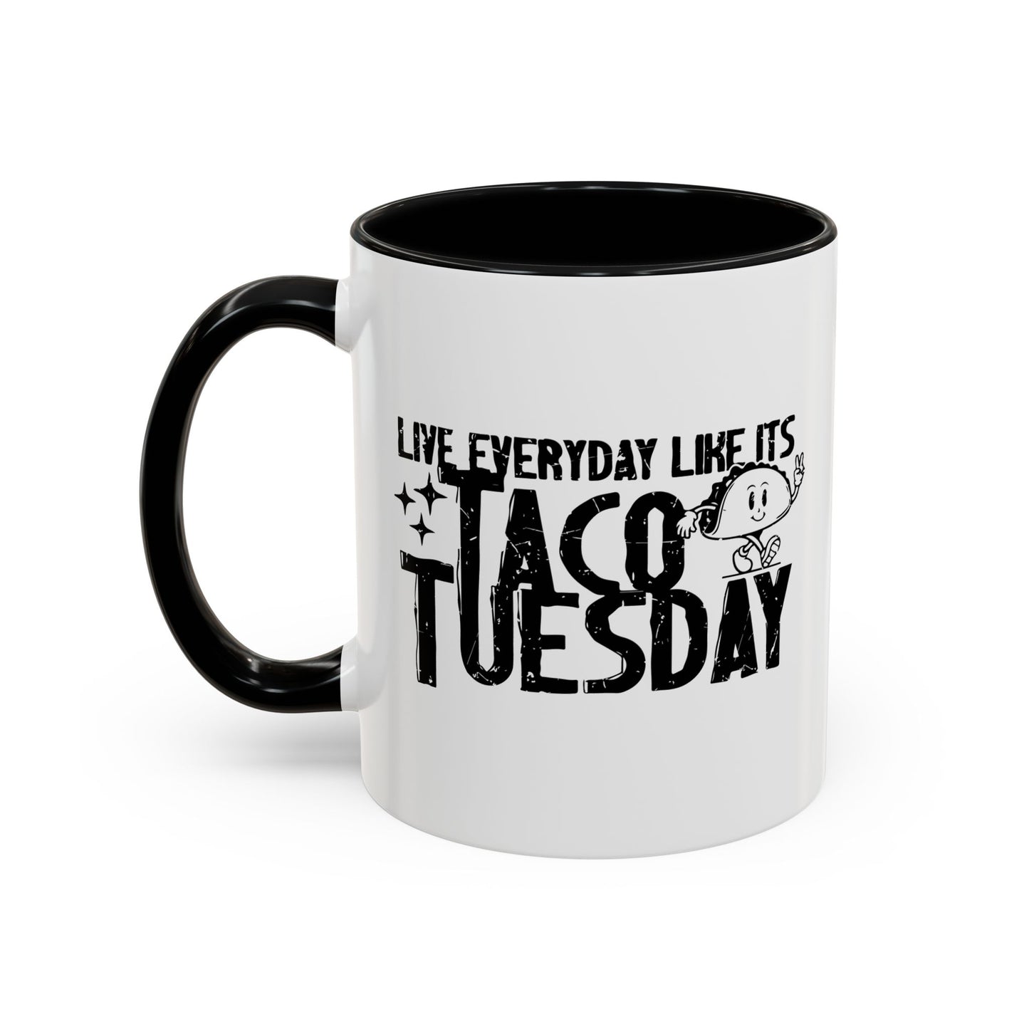 TACO TUESDAY Accent BiColor Funny Sarcastic Mug