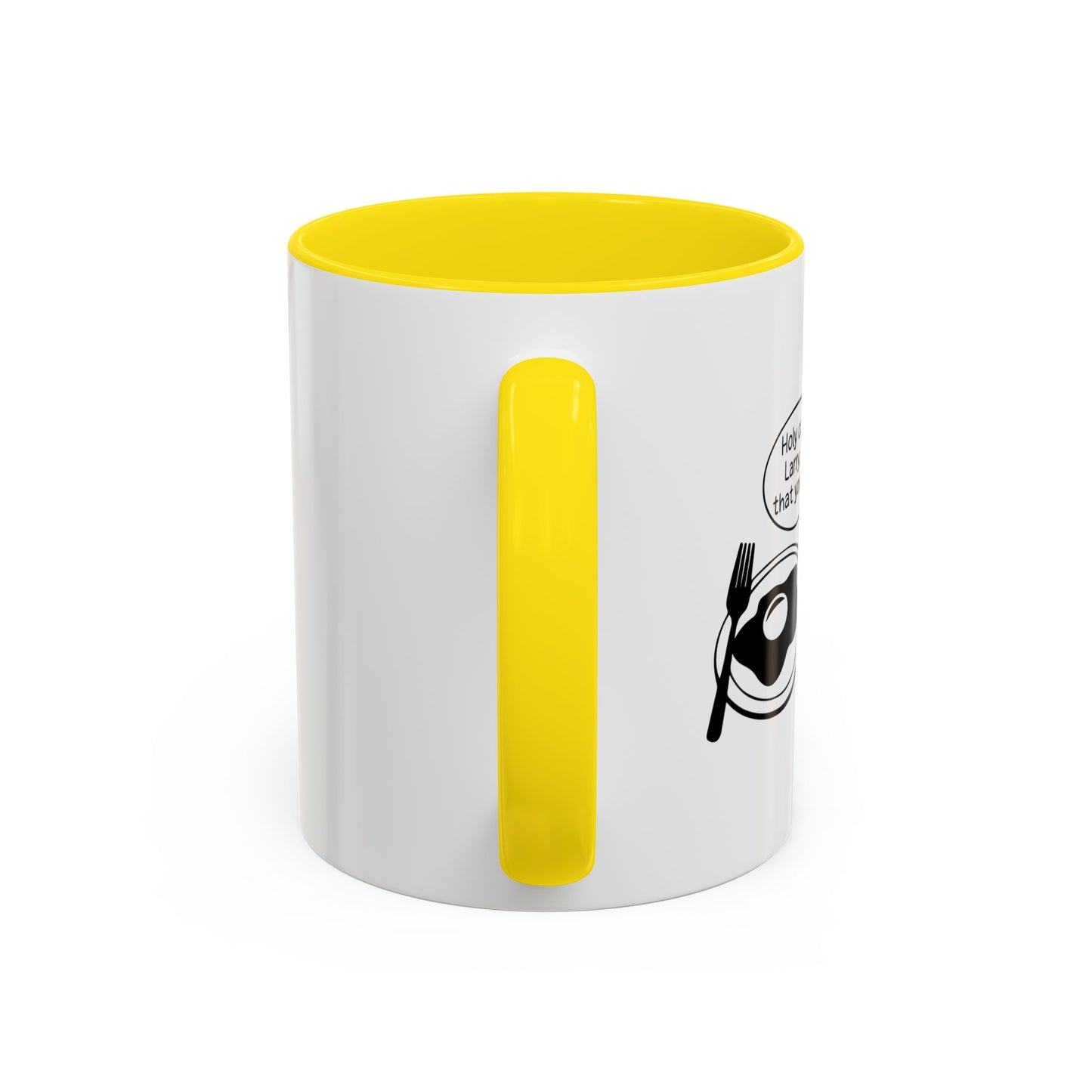 Holy cow! Larry, Is that you? Accent BiColor Funny Sarcastic Mug