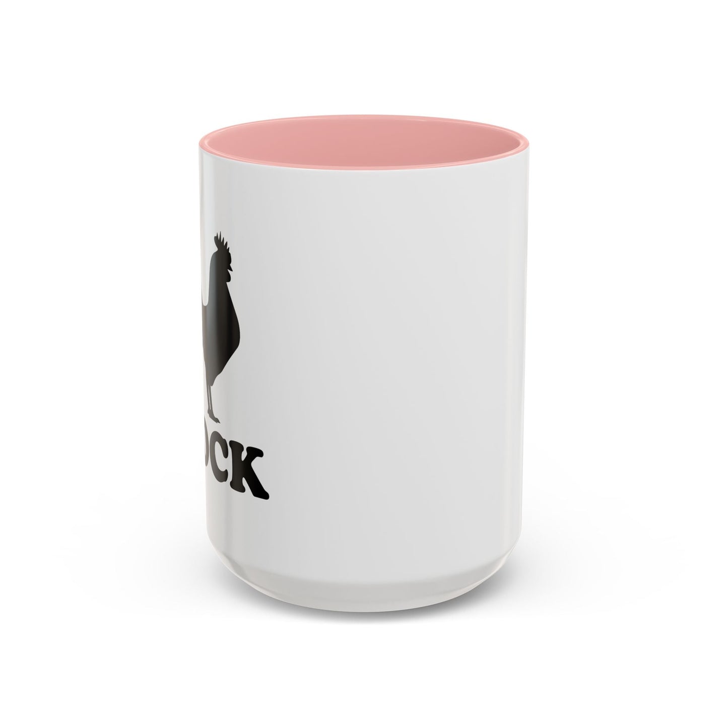 COCK BLOCK Accent BiColor Funny Sarcastic Mug