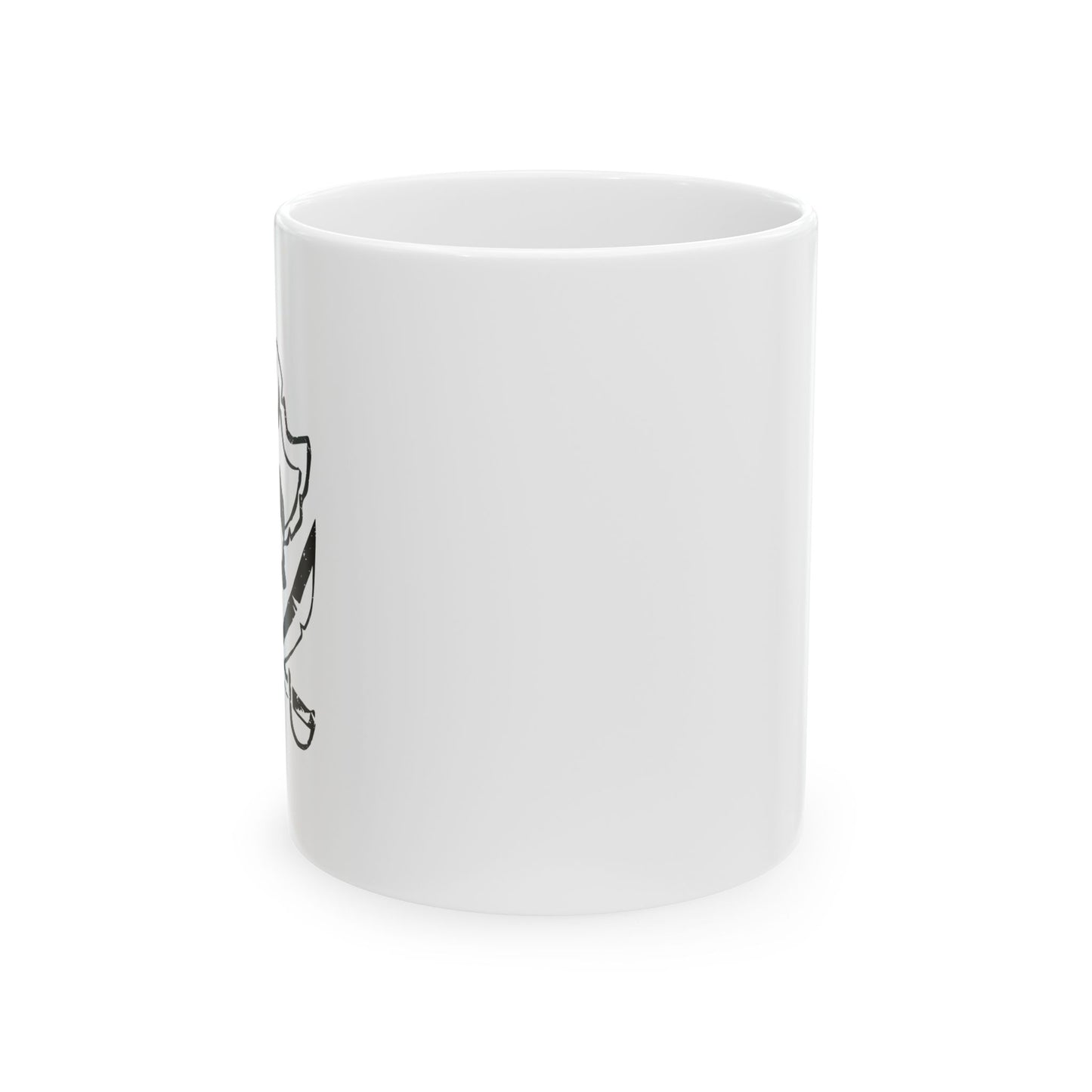 SCARED SKULL White Mug