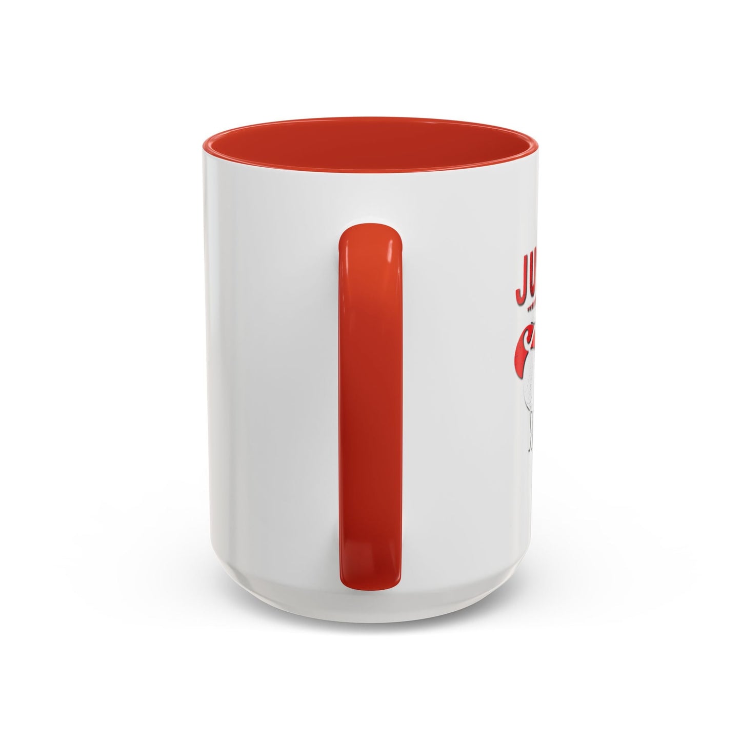 JUST HERE FOR THE WEINERS Accent BiColor Funny Sarcastic Mug