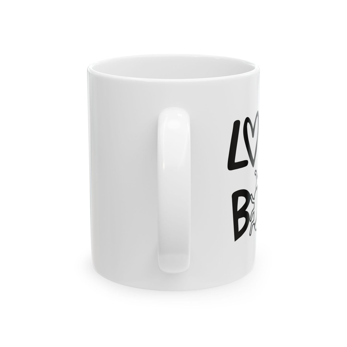 LOVE BUG FUNNY SARCASTIC WHITE MUG