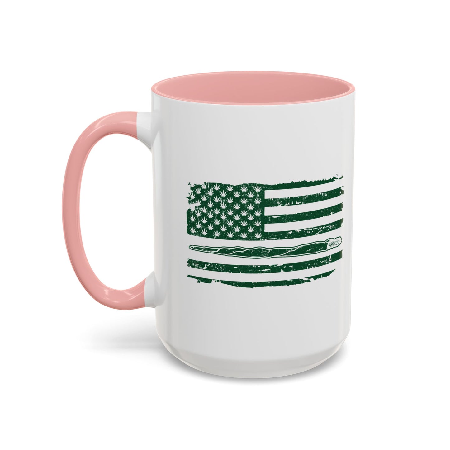 420 FLAG Accent BiColor Funny Sarcastic Mug