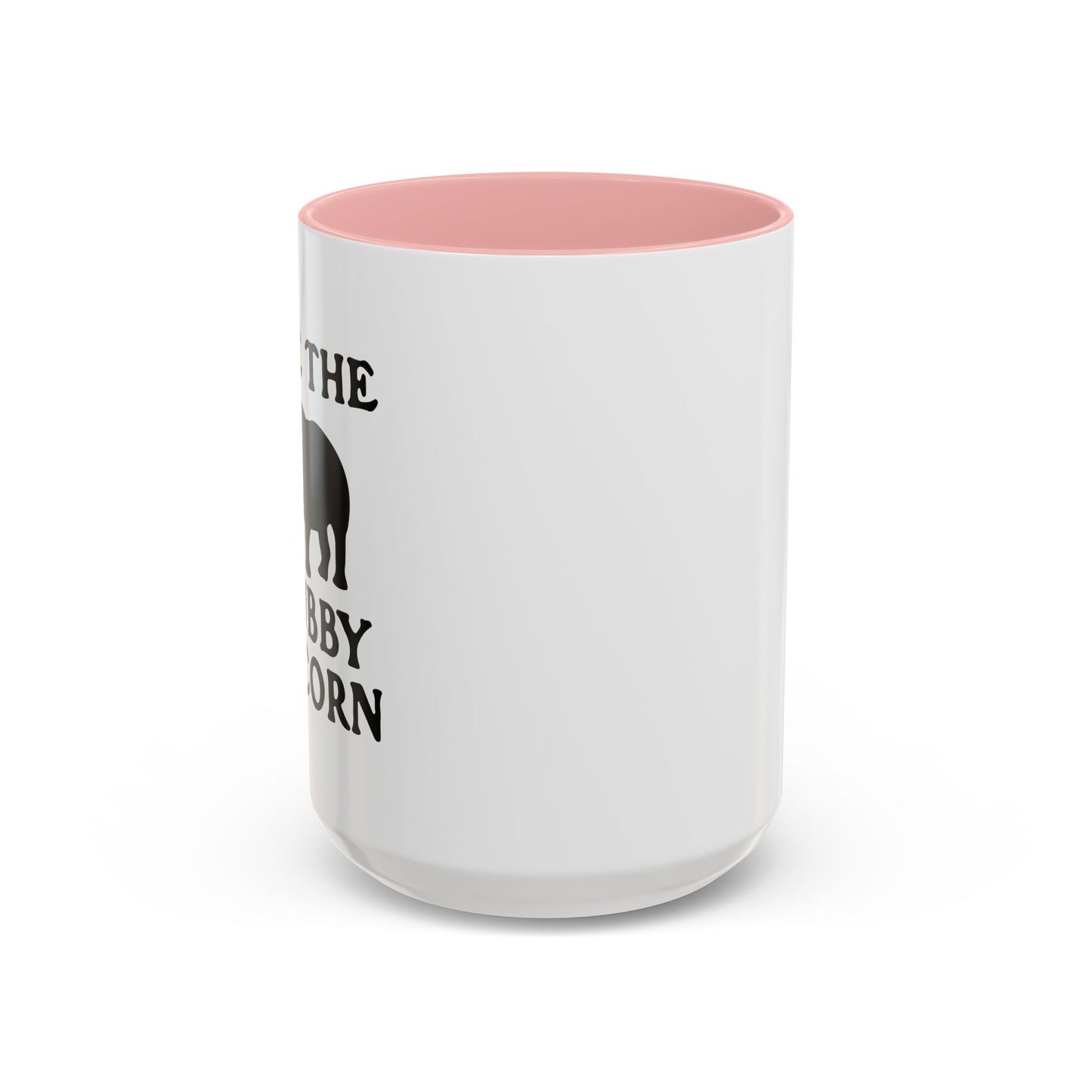 SAVE THE CHUBBY UNICORN Accent BiColor Funny Sarcastic Mug