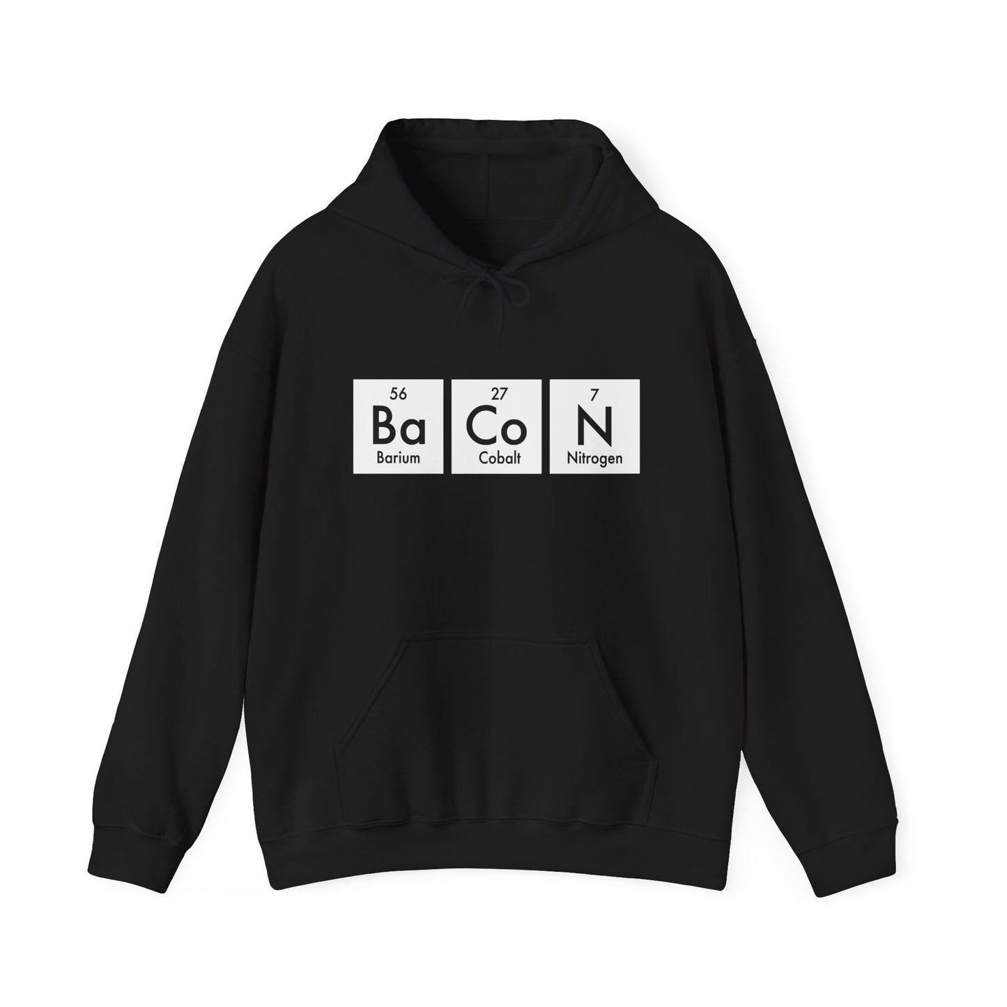 BACON ELEMENT - Premium Unisex Funny Sarcastic Black Hoodie Sweatshirt